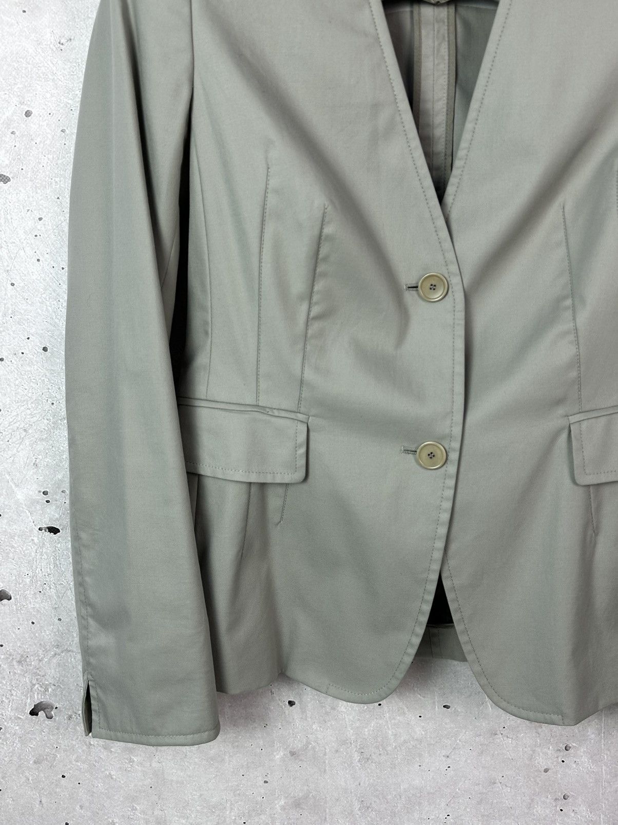Akris Akris Embroidered Cotton Long Sleeve Women’s Blazer-Jacket Size M / US 6-8 / IT 42-44 - 3 Thumbnail