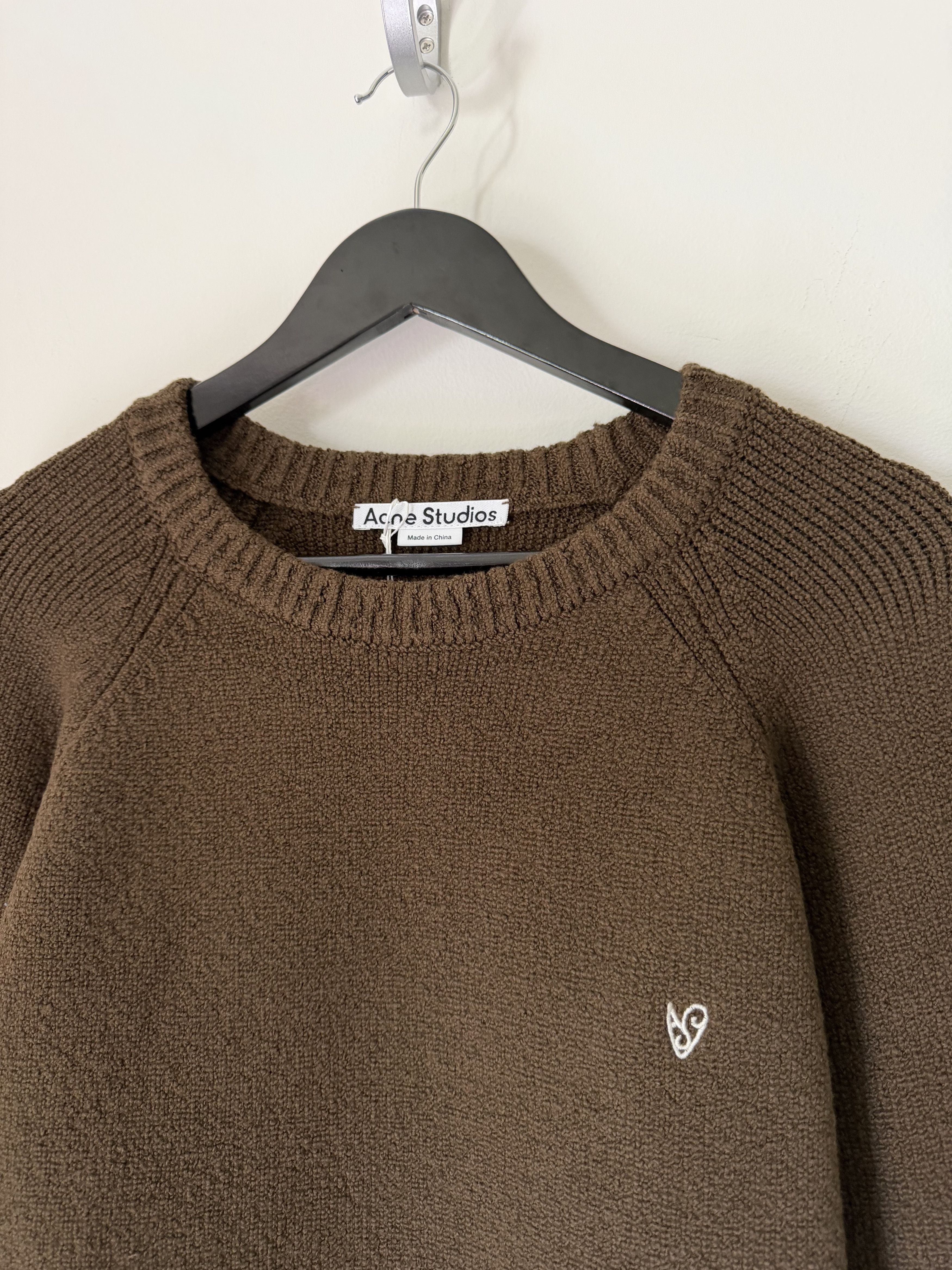 Acne Studios Acne Studios Kangaroo Pocket Sweater in Brown Size US XL / EU 56 / 4 - 2 Thumbnail