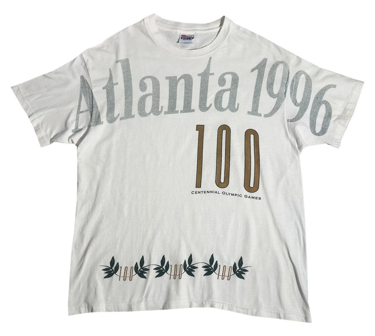 Hanes Vintage Atlanta 1996 100 Centennial Olympic Games T Shirt XL Size US XL / EU 56 / 4 - 1 Thumbnail