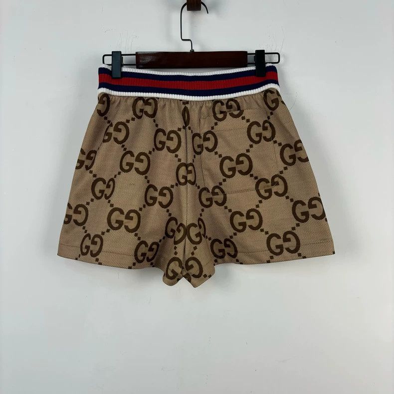 Gucci Gucci Size XS Full Logo Embroidered Shorts size XS 2501-Nex Size US 27 - 5 Thumbnail