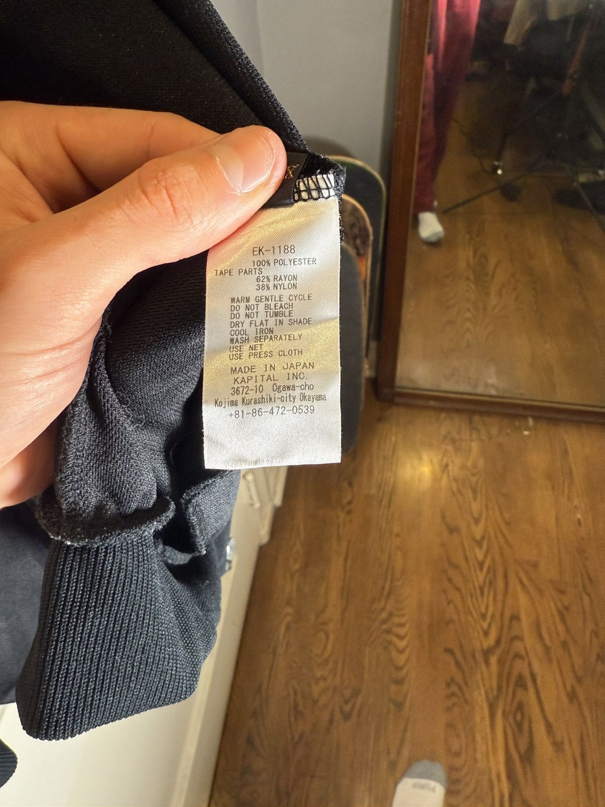 Kapital KAPITAL Embroidered Velvet-Trimmed Jersey Track Jacket Size US XL / EU 56 / 4 - 6 Thumbnail