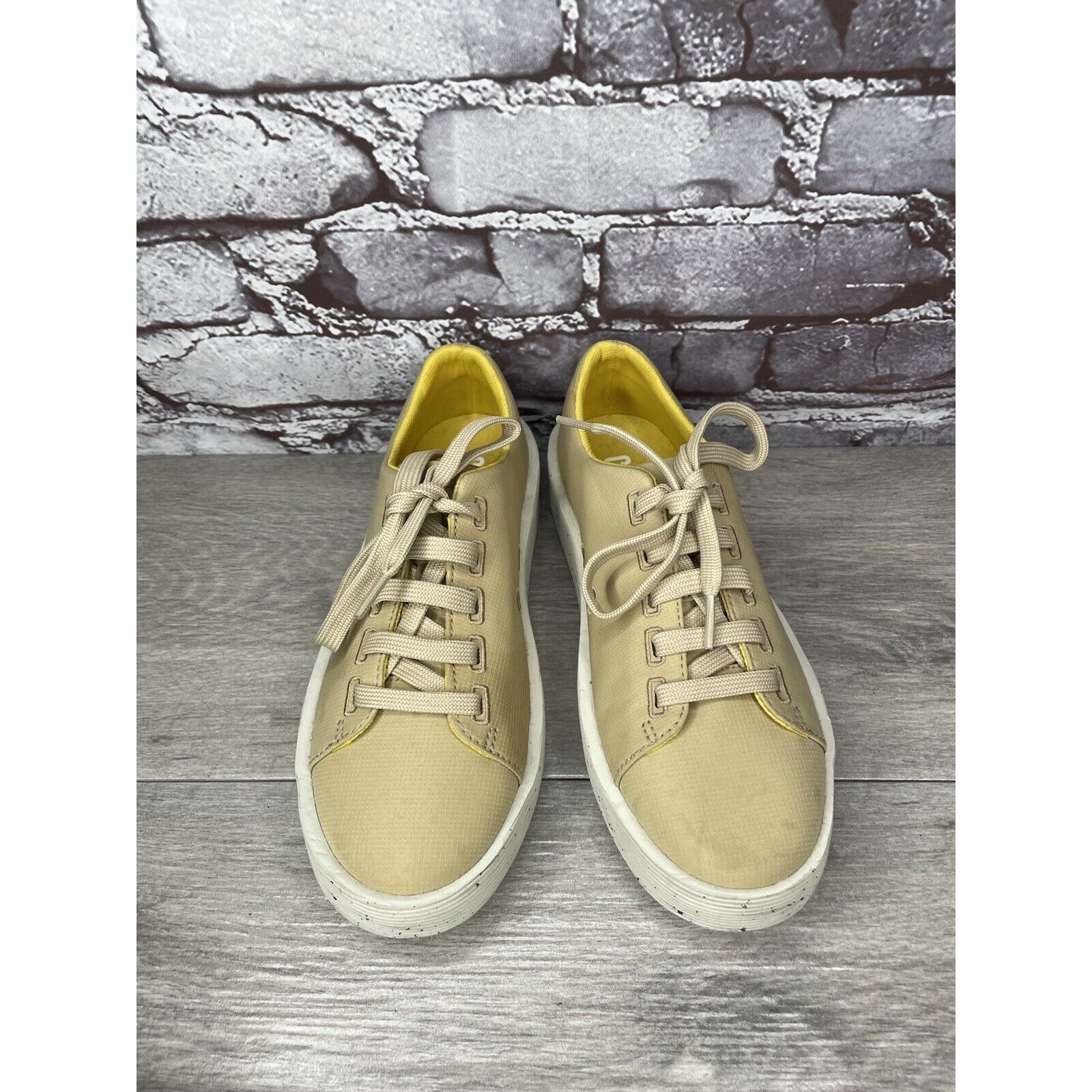 Camper Camper Yellow Leather Casual Lace Up Lightweight Sneakers Wo Size US 6 / IT 36 - 17 Thumbnail