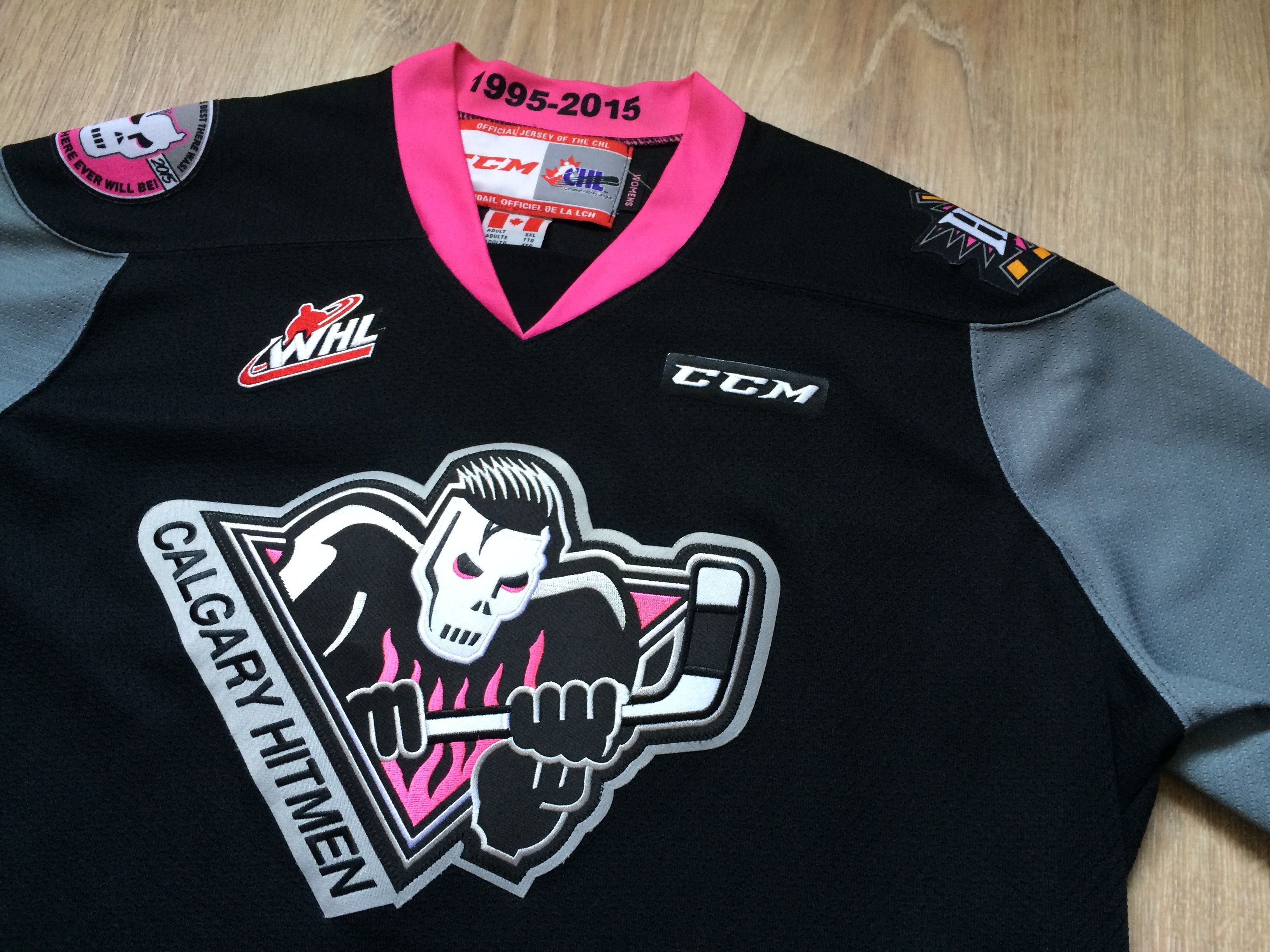 Ccm × NHL × Vintage Vintage Calgary Hitmen CCM Womens Hockey Jersey Size XXL / US 16-18 / IT 52-54 - 3 Thumbnail