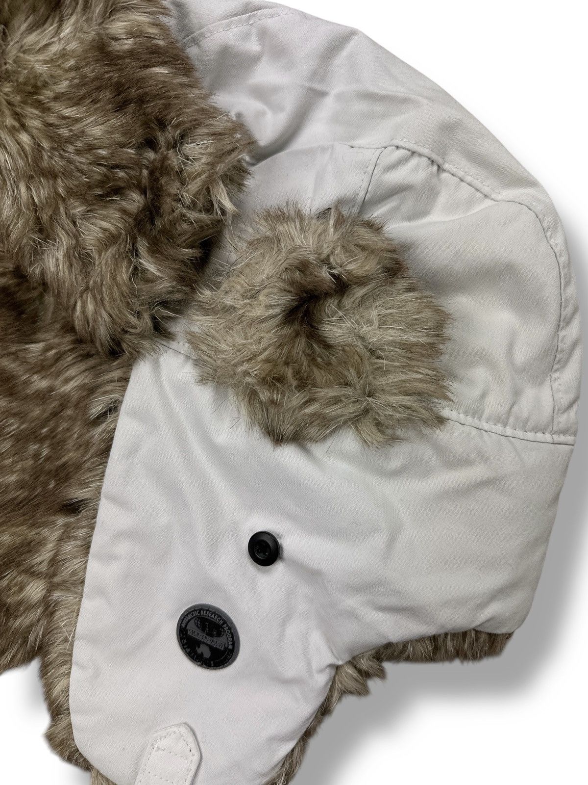Napapijri Napapijri White Trapper Hat Winter Pilot Aviator Ushanka OS Size ONE SIZE - 4 Thumbnail