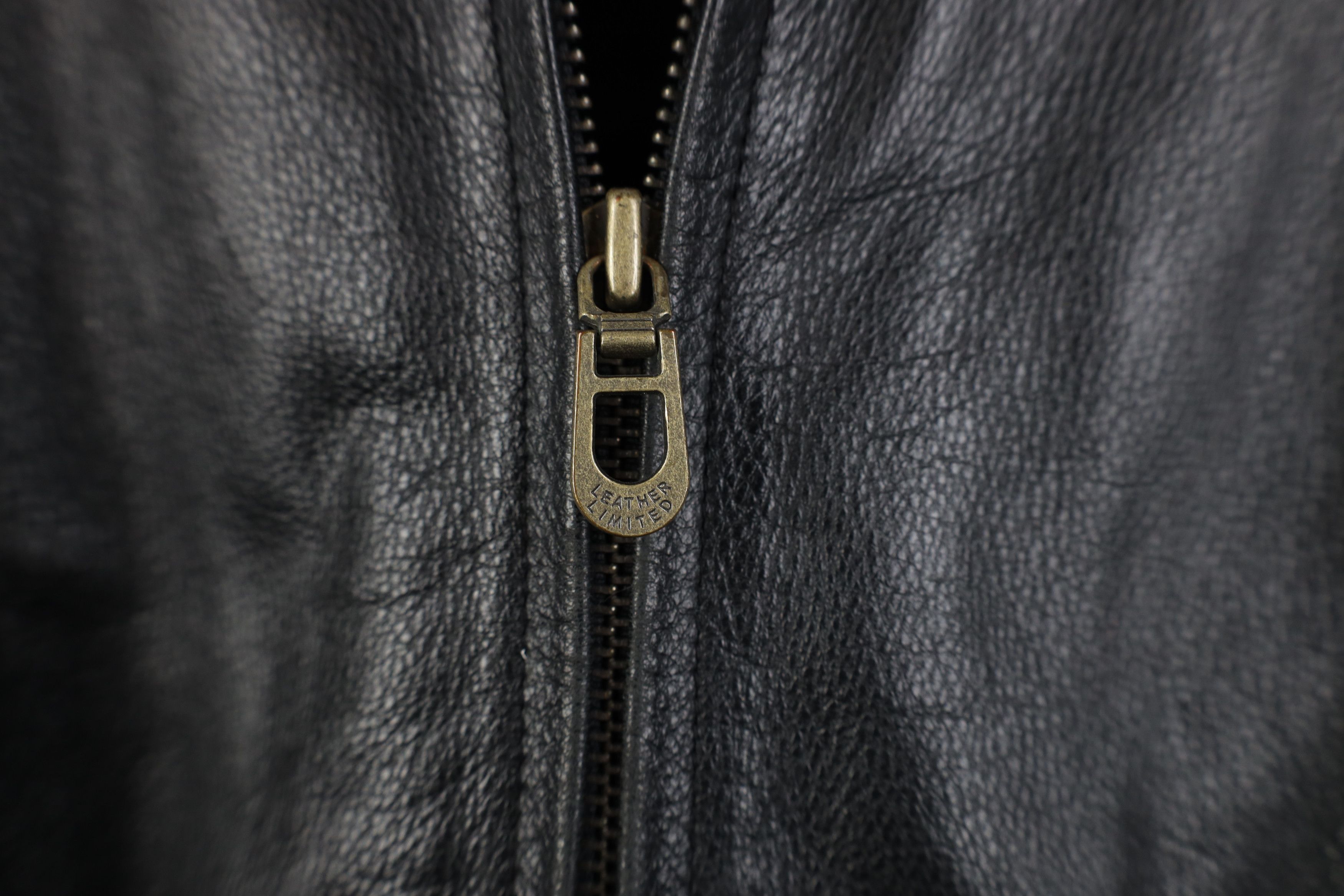 Vintage Vintage 90s Streetwear Leather Full Zip Collared Jacket Size M / US 6-8 / IT 42-44 - 4 Thumbnail
