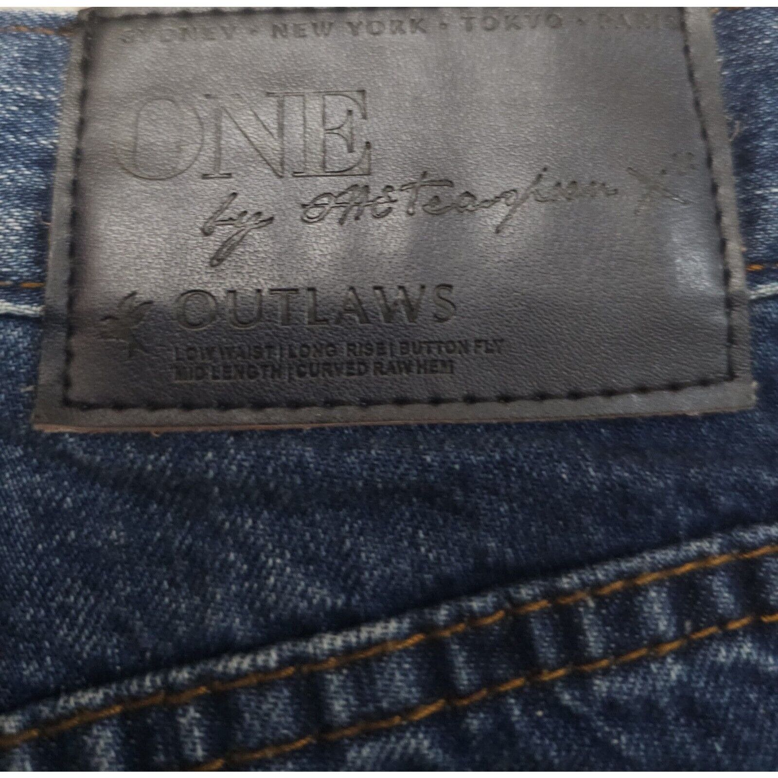 One Teaspoon One Teaspoon Outlaws Cotton Denim Dark Wash Distressed 25 Size 25" / US 0 / IT 36 - 6 Thumbnail