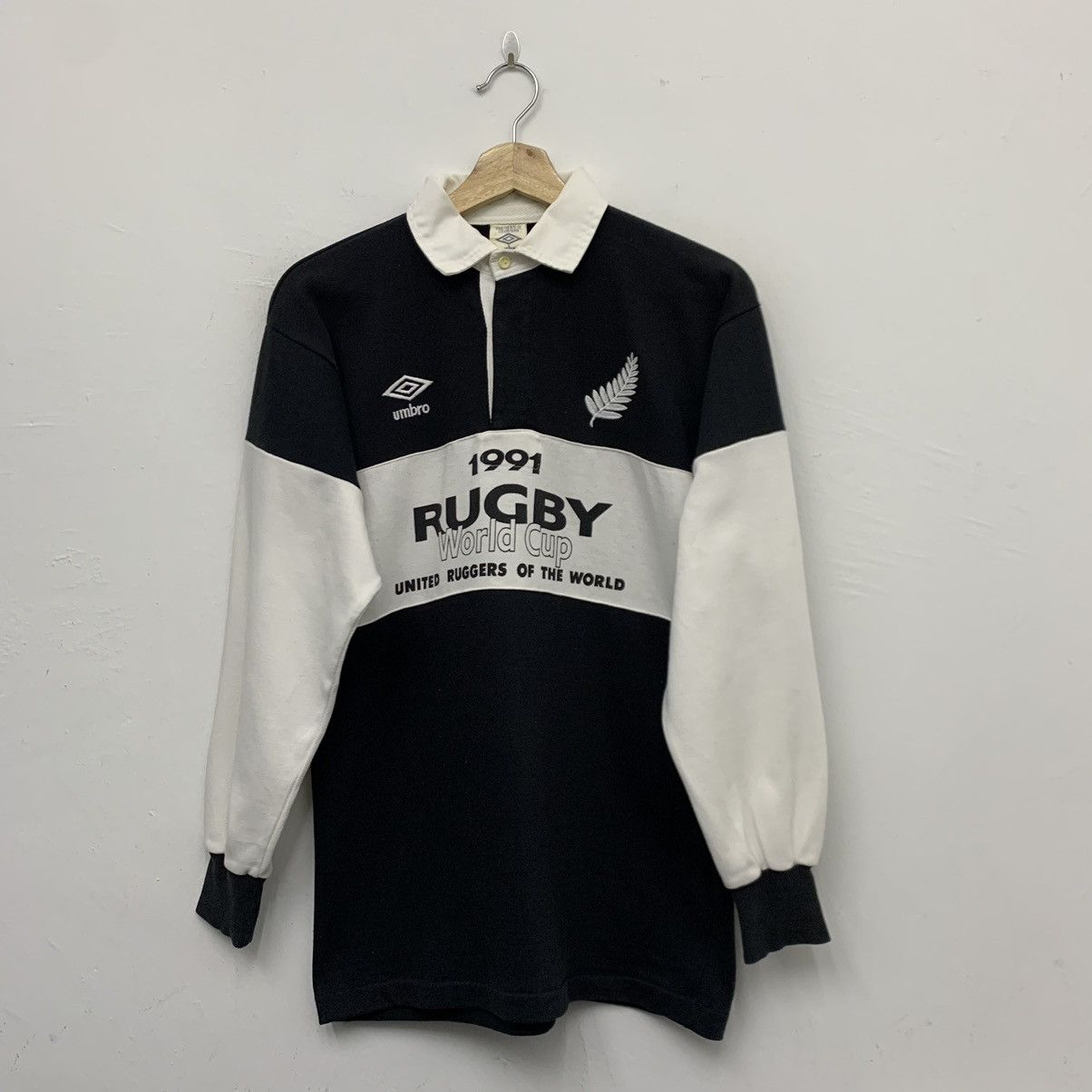 Umbro Vintage 1991 Rugby World Cup All Black Rugby Shirt Grailed