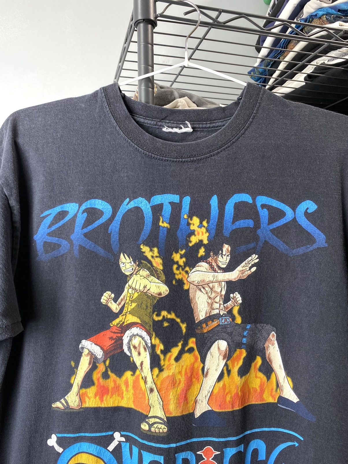 Japanese Brand Vintage 00’s Brothers One Piece Japan Cartoon T Shirt Anime Size US M / EU 48-50 / 2 - 2 Thumbnail