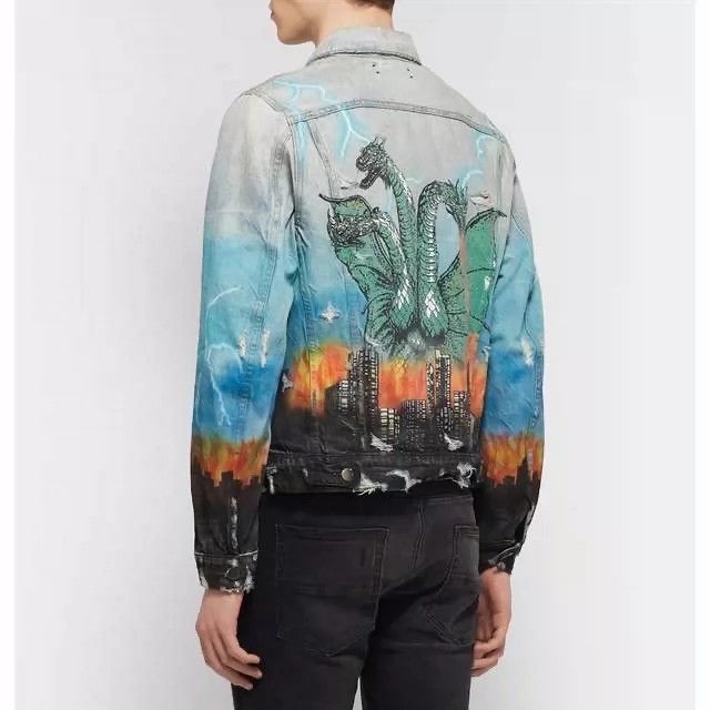 Amiri Amiri 19SS Vintage Airbrush Hollywood Trucker Jacket Size US M / EU 48-50 / 2 - 9 Thumbnail