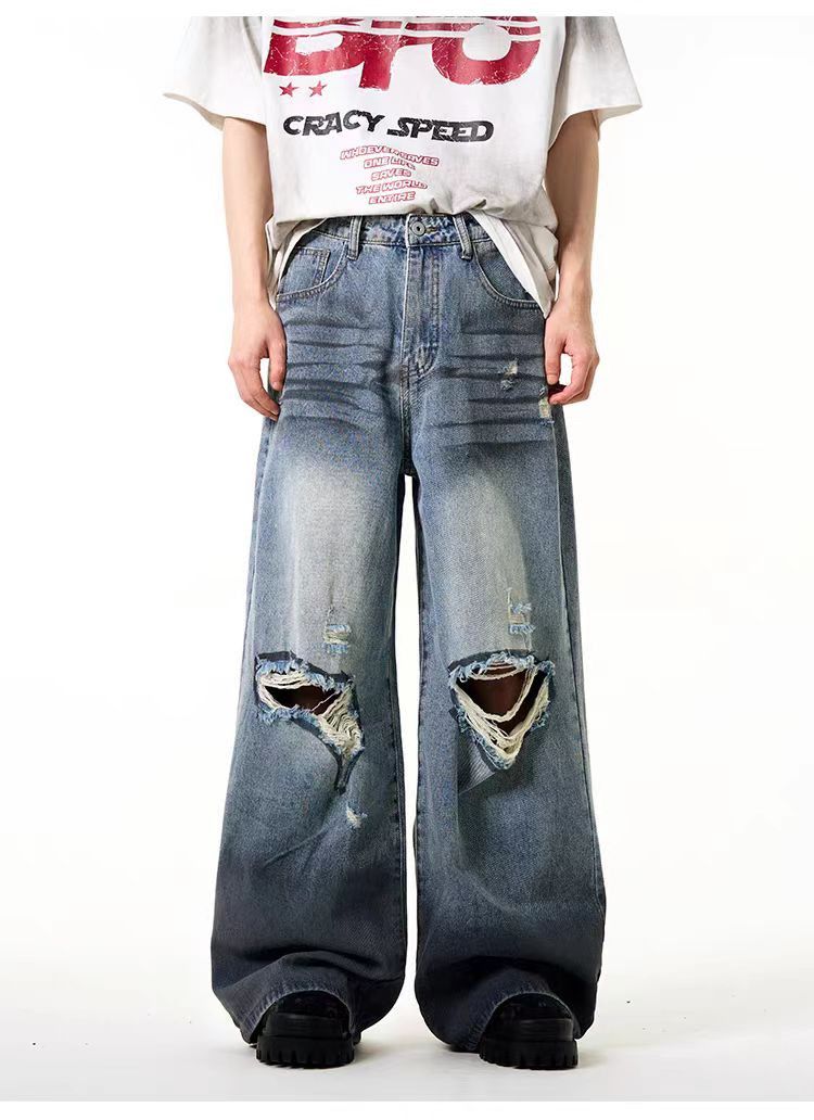 Japanese Brand × Vintage Vintage High Street Hip Hop Wide Leg Loose Jeans Size US 30 / EU 46 - 2 Thumbnail