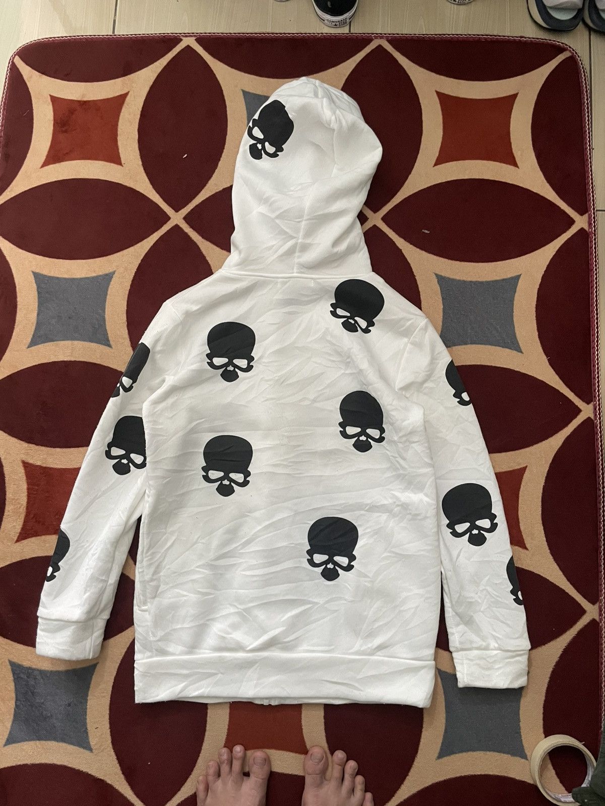 Japanese Brand Hoodi ziper crazy skull aop Size US M / EU 48-50 / 2 - 3 Thumbnail