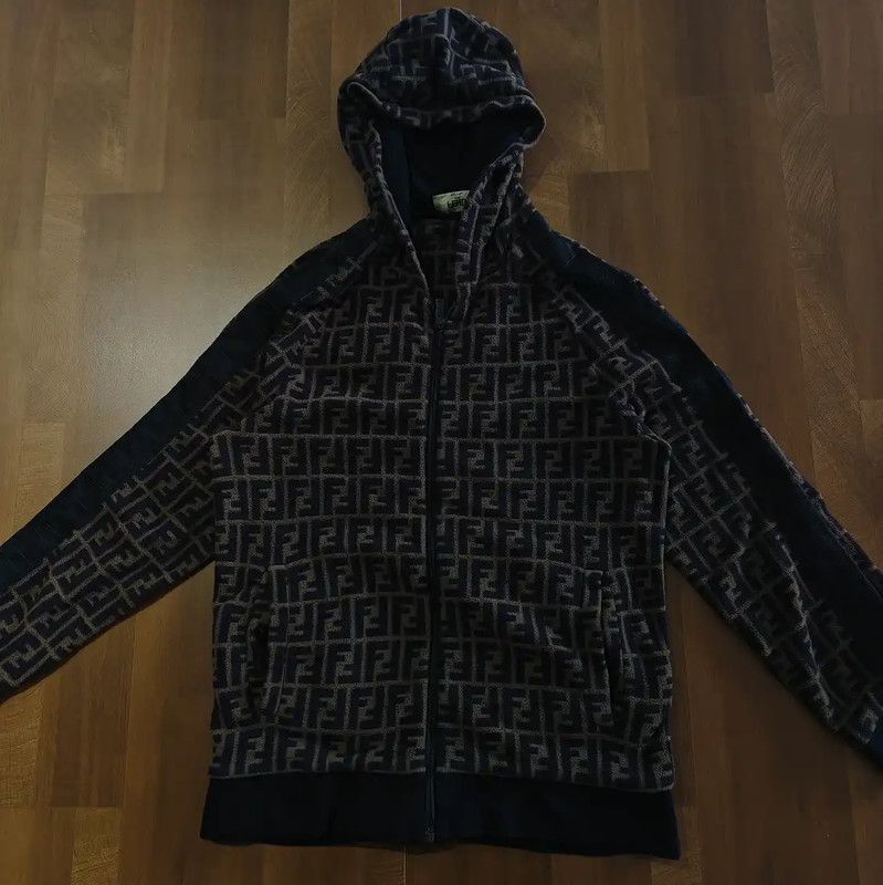 Fendi Fendi Colorblock Cotton Hoodie for Women 0089 Size XL / US 12-14 / IT 48-50 - 1 Thumbnail