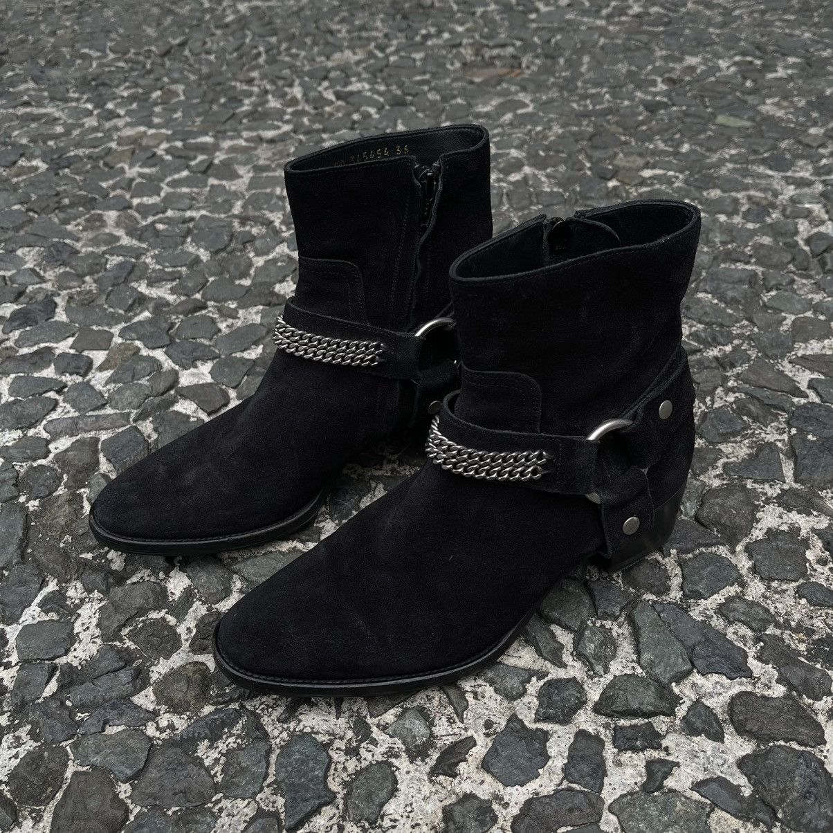 Saint Laurent Wyatt Chain Harness Boot | Grailed display picture 2