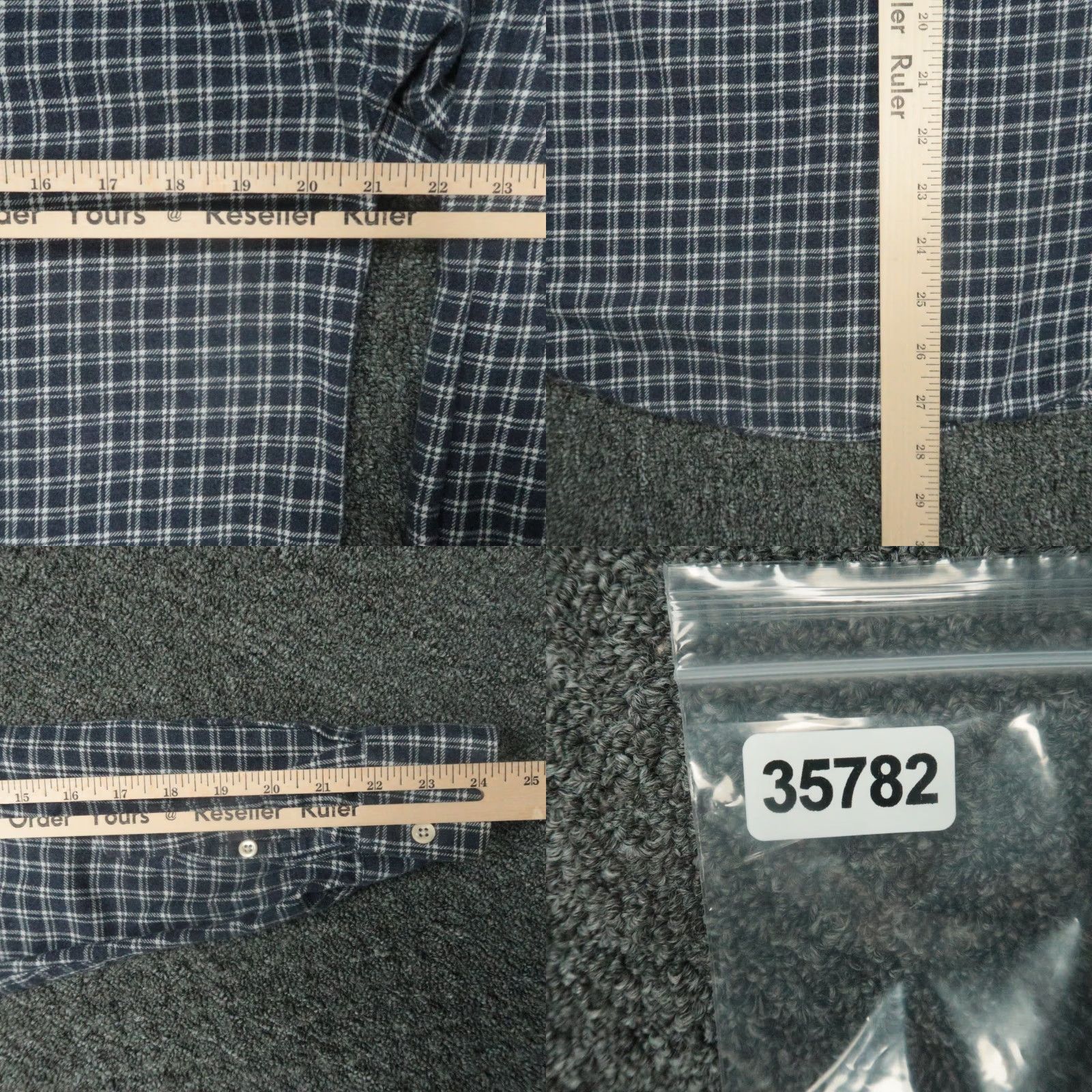 Faherty Faherty Shirt Mens Medium Blue Plaid Reserve Flannel Long Sleeve Button Up Size US M / EU 48-50 / 2 - 8 Thumbnail