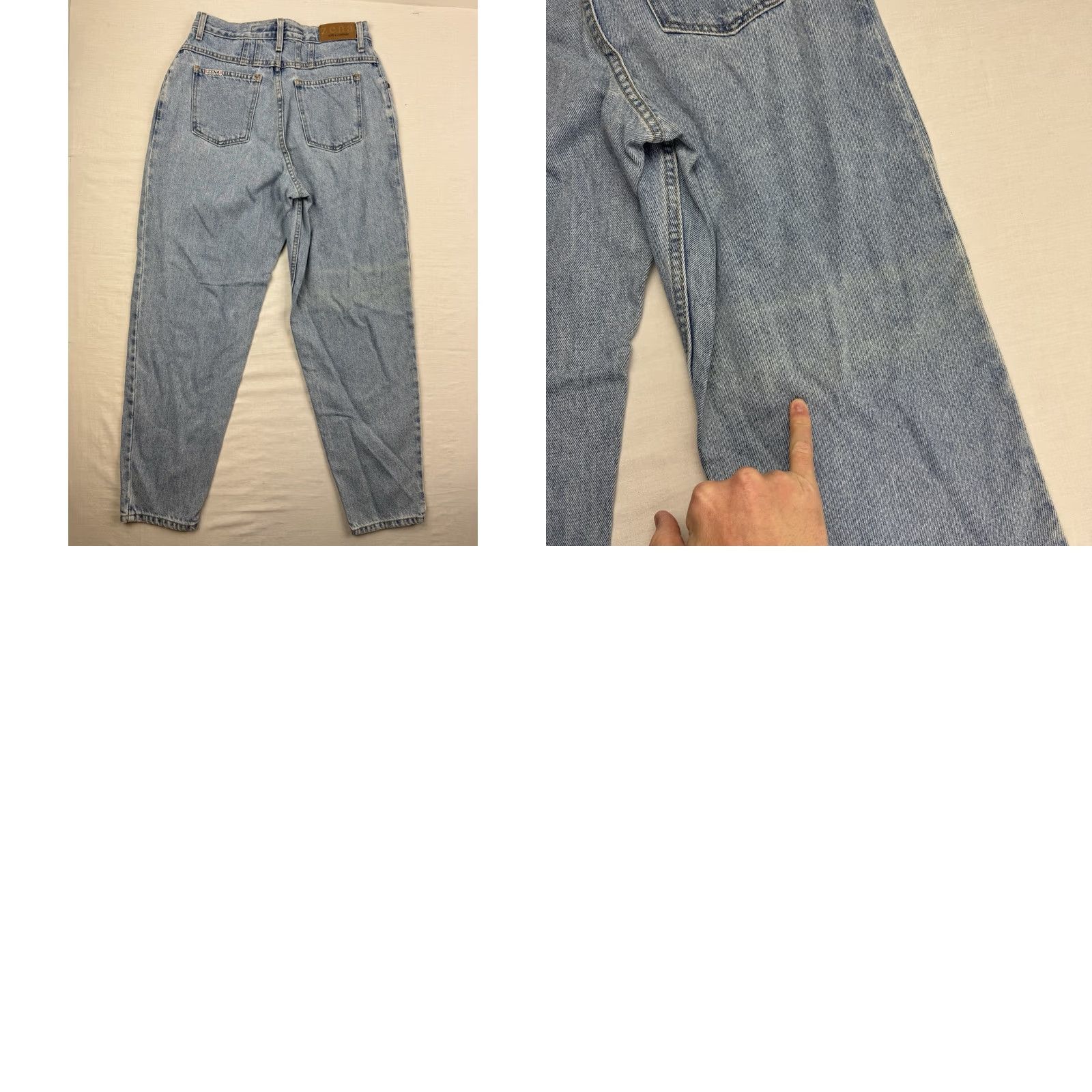 Vintage VINTAGE Zena Jeans Womens 12 Average High Waist Mom Jeans 1980s Pants High Rise Blue 90s 80s Womens Jeans Size 34" / US 12 / IT 48 - 10 Thumbnail