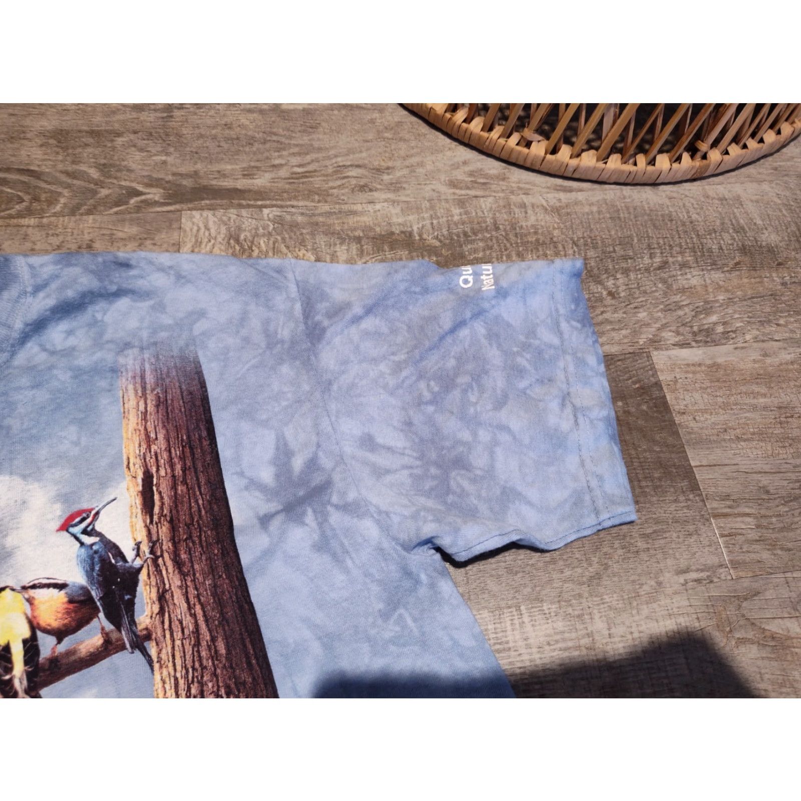 The Mountain The Mountain Tie Dye T-Shirt Birds Blue Size L Unisex Adults Size US L / EU 52-54 / 3 - 5 Thumbnail