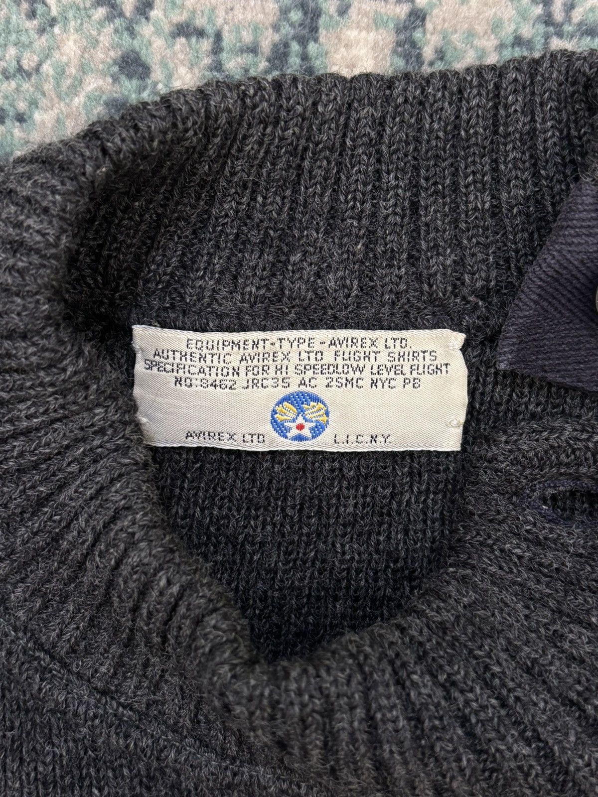 Avirex vintage avirex pilot usa knit sweater Size US XL / EU 56 / 4 - 4 Thumbnail