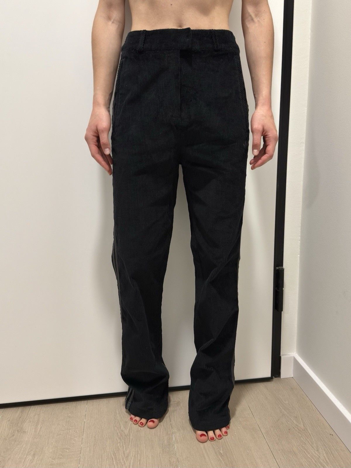 Adidas Adidas Cord Track Velvet Velour Corduroy Womens Pants y2k XS Size 26" / US 2 / IT 38 - 13 Thumbnail
