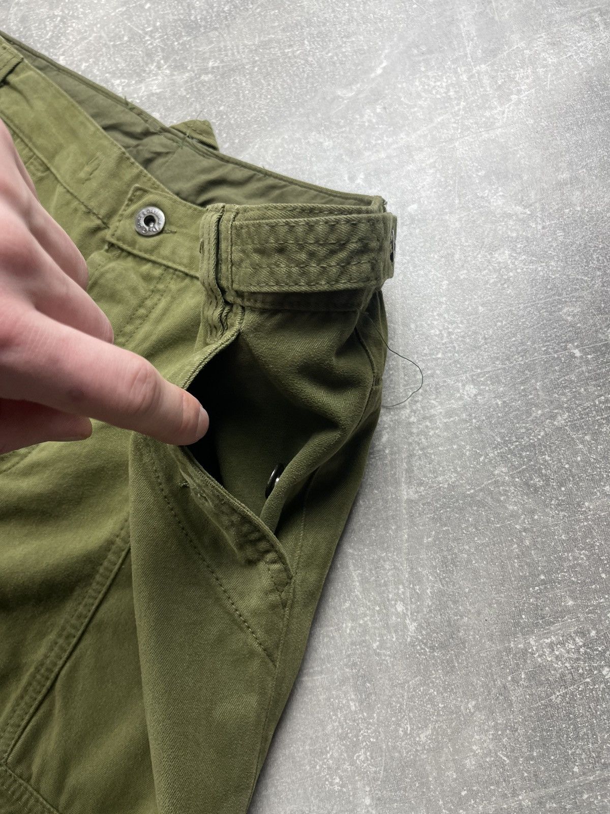 Dolce & Gabbana Dolce & Gabbana Patriot Utility Cargo Pants Olive Green Size US 33 - 11 Thumbnail