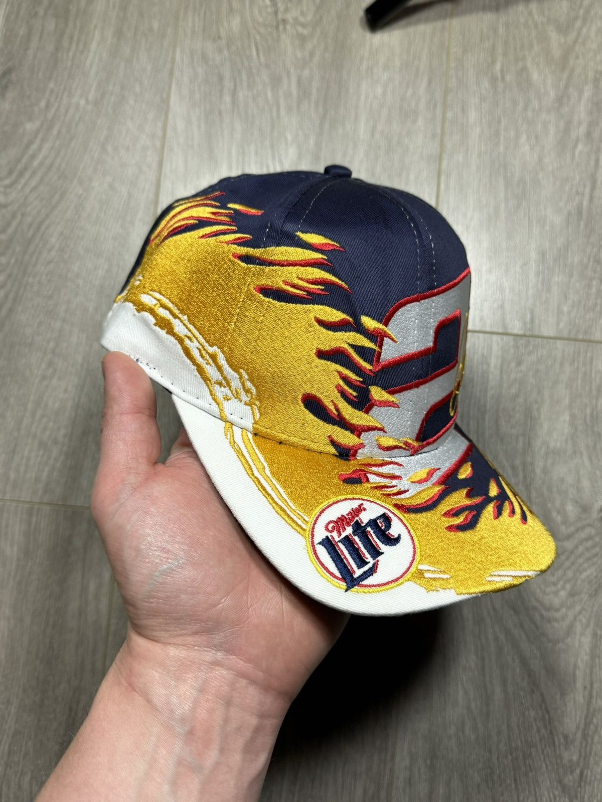 Chase Authentics × Vintage Vintage Rusty Wallace Flaming Miller Lite Nascar Snapback Size ONE SIZE - 2 Thumbnail