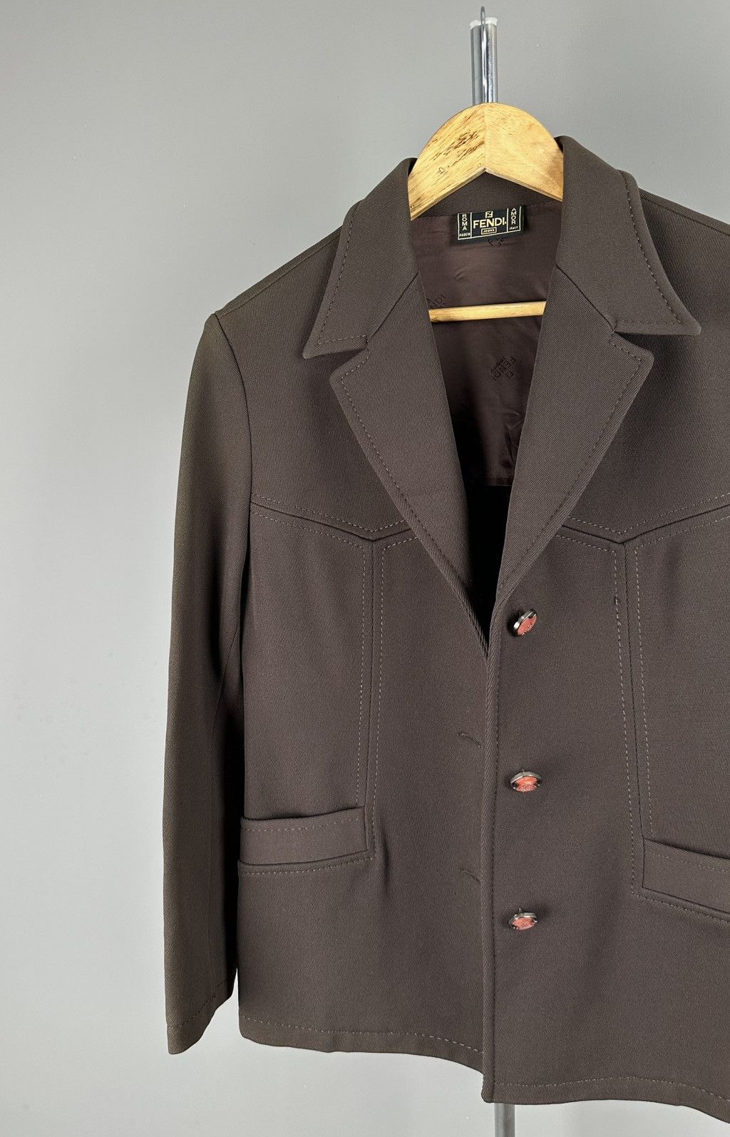 Fendi Fendi - Casual Jacket Button Down Size M / US 6-8 / IT 42-44 - 7 Thumbnail