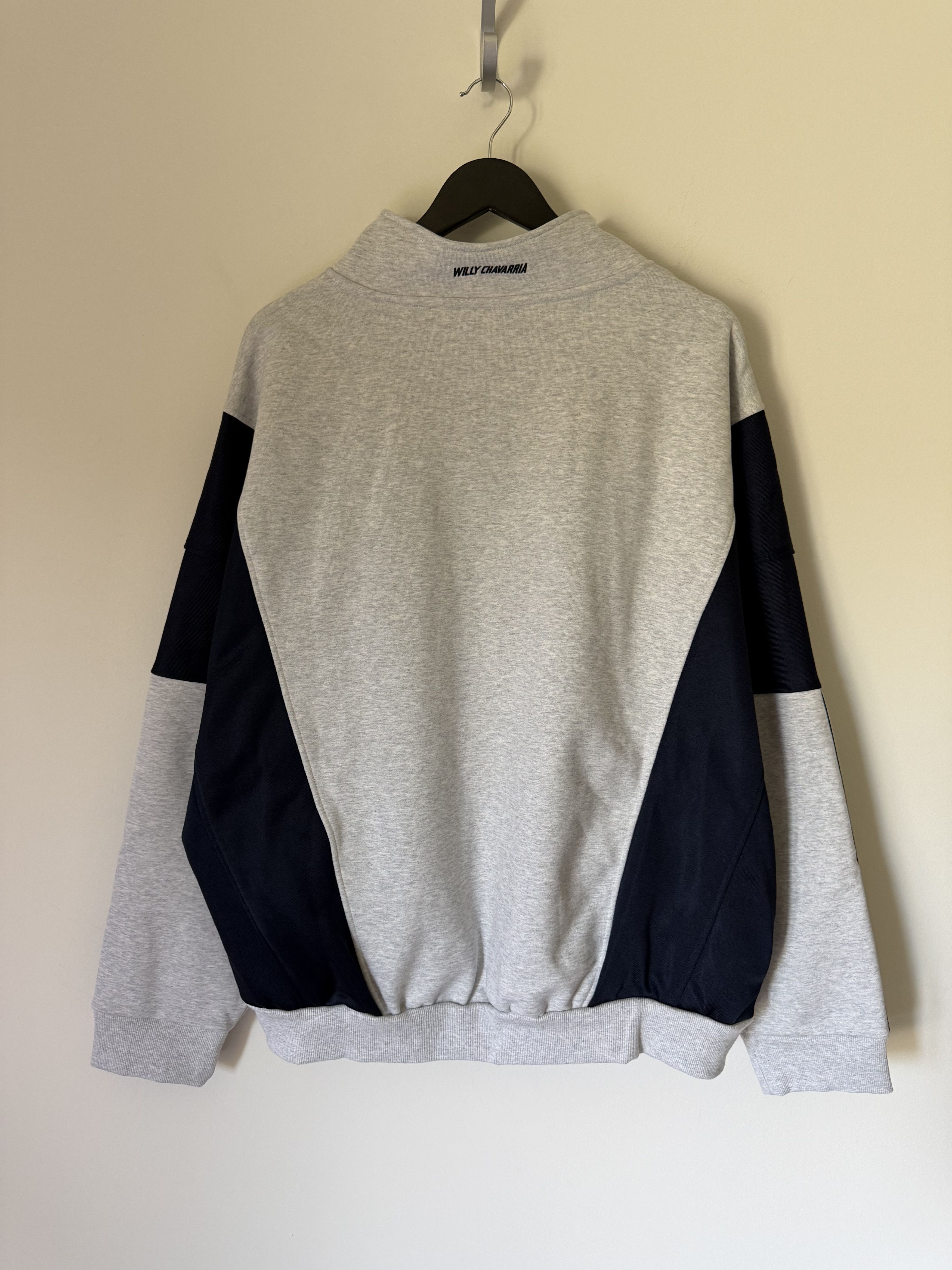 Adidas × Willy Chavarria Willy Chavarria Adidas Watsonville Mock Neck Sweatshirt Gray Size US XL / EU 56 / 4 - 5 Thumbnail