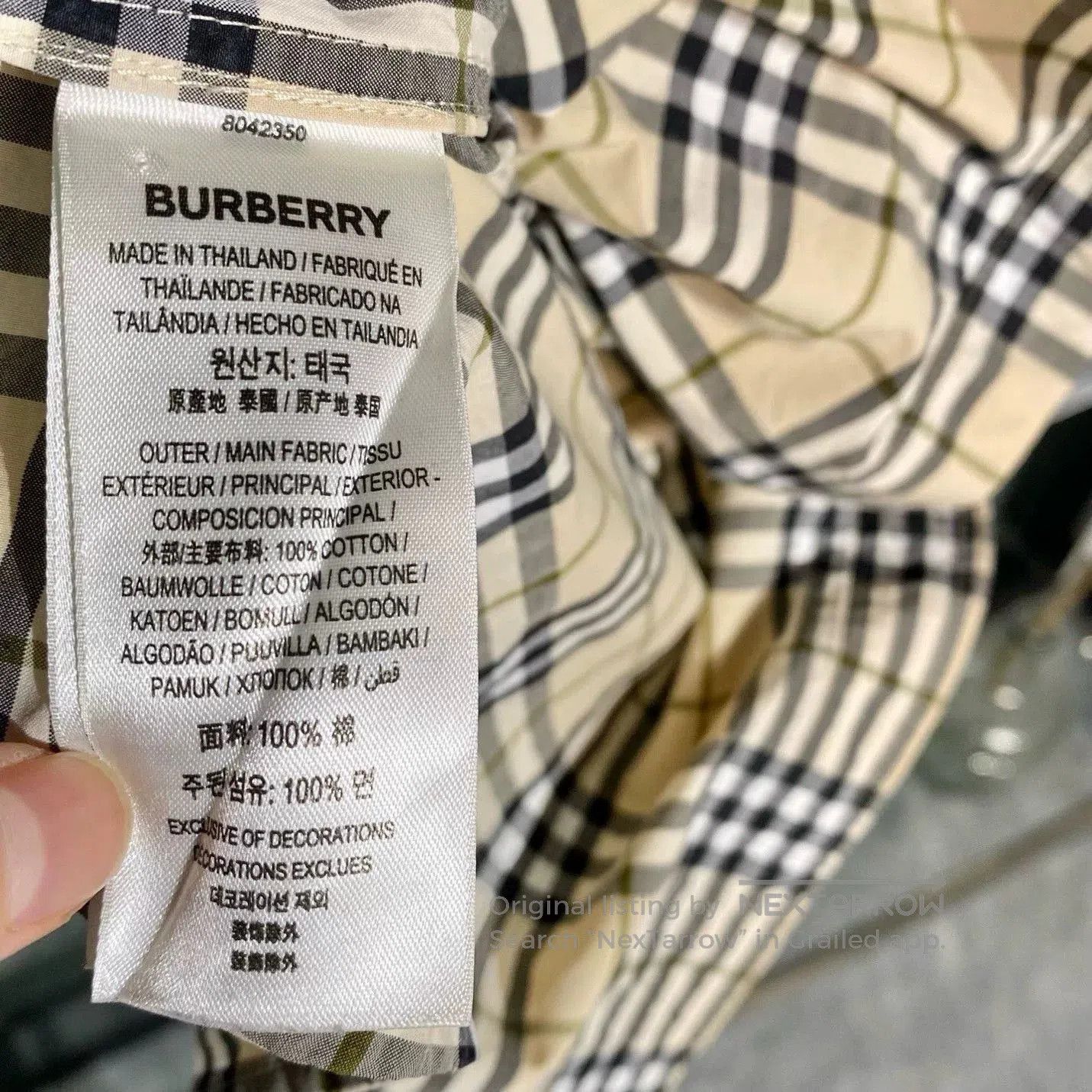 Burberry Burberry Long Sleeve Shirt with Logo. Size US L / EU 52-54 / 3 - 5 Thumbnail