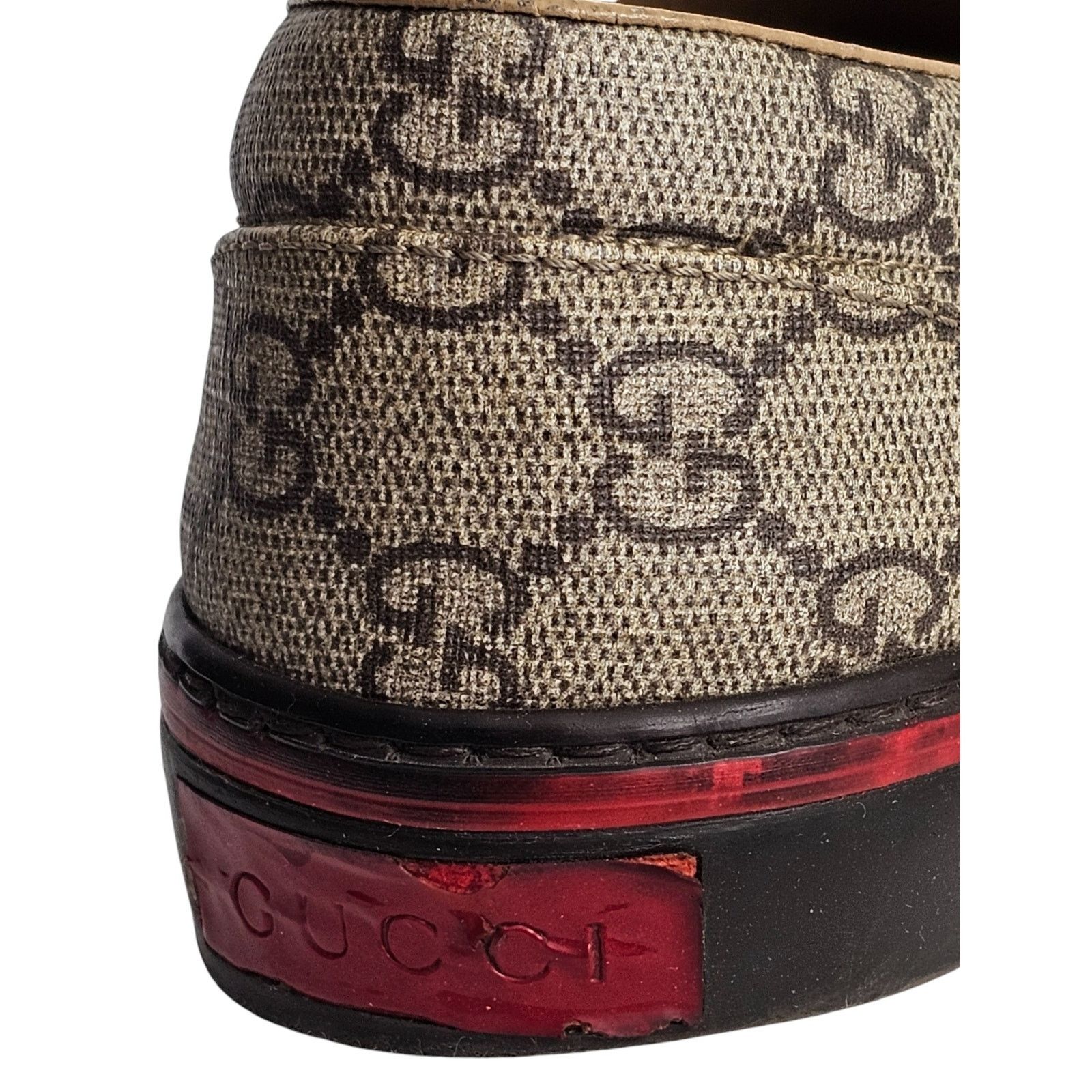 Gucci Gucci GG Supreme coated canvas slip-on loafers Size US 6 / IT 36 - 10 Thumbnail