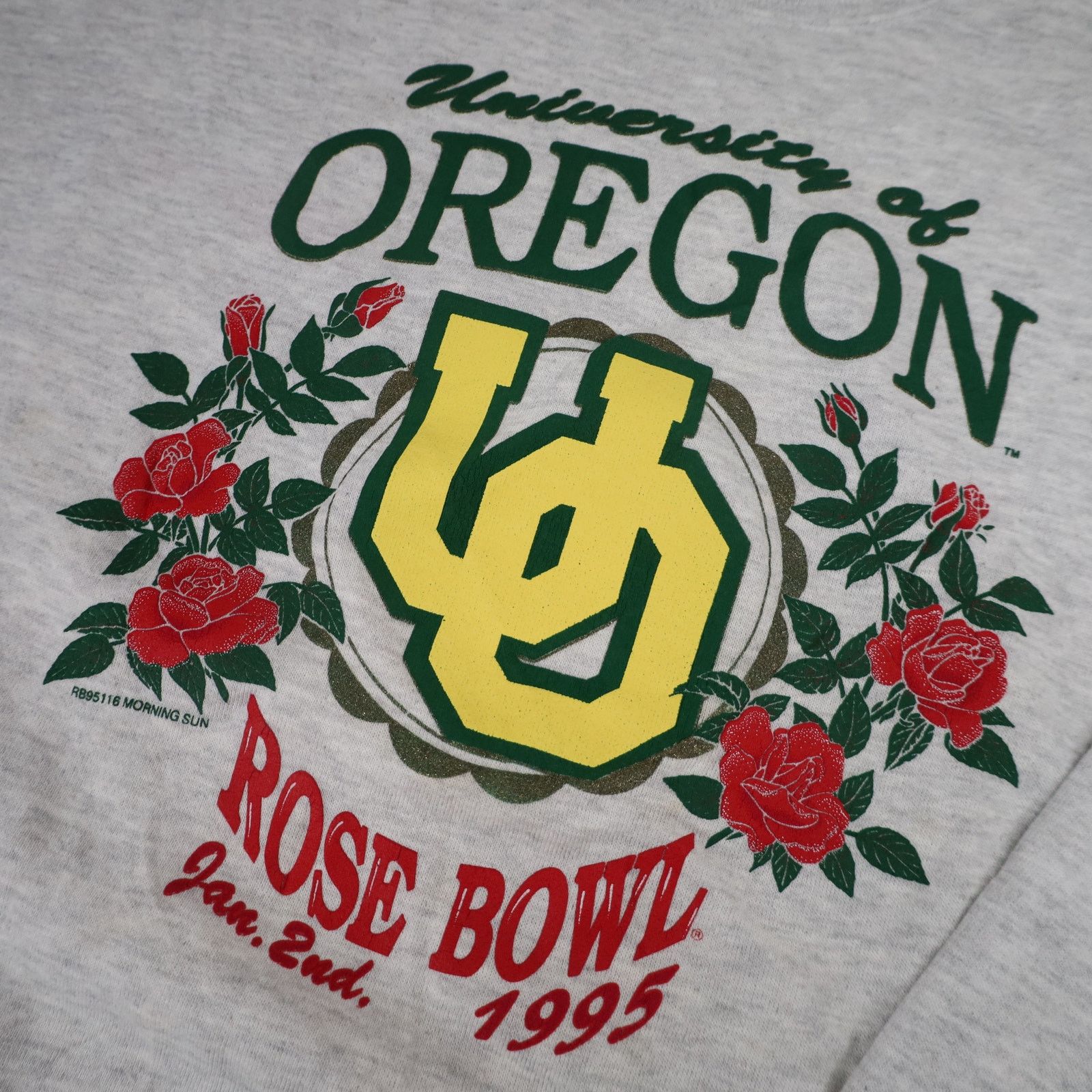 NCAA × Vintage VTG 1995 University of Oregon Rose Bowl Graphic Sweatshirt Size US L / EU 52-54 / 3 - 4 Thumbnail