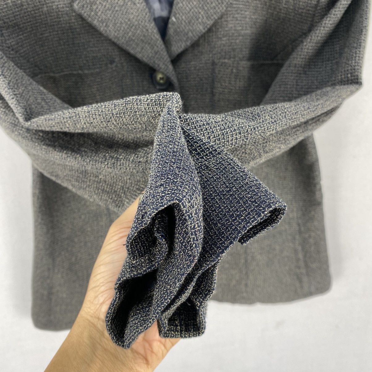 Vintage Jones New York Vintage Charcoal Formal Blazer-Boxy Fit Size XS / US 0-2 / IT 36-38 - 9 Thumbnail