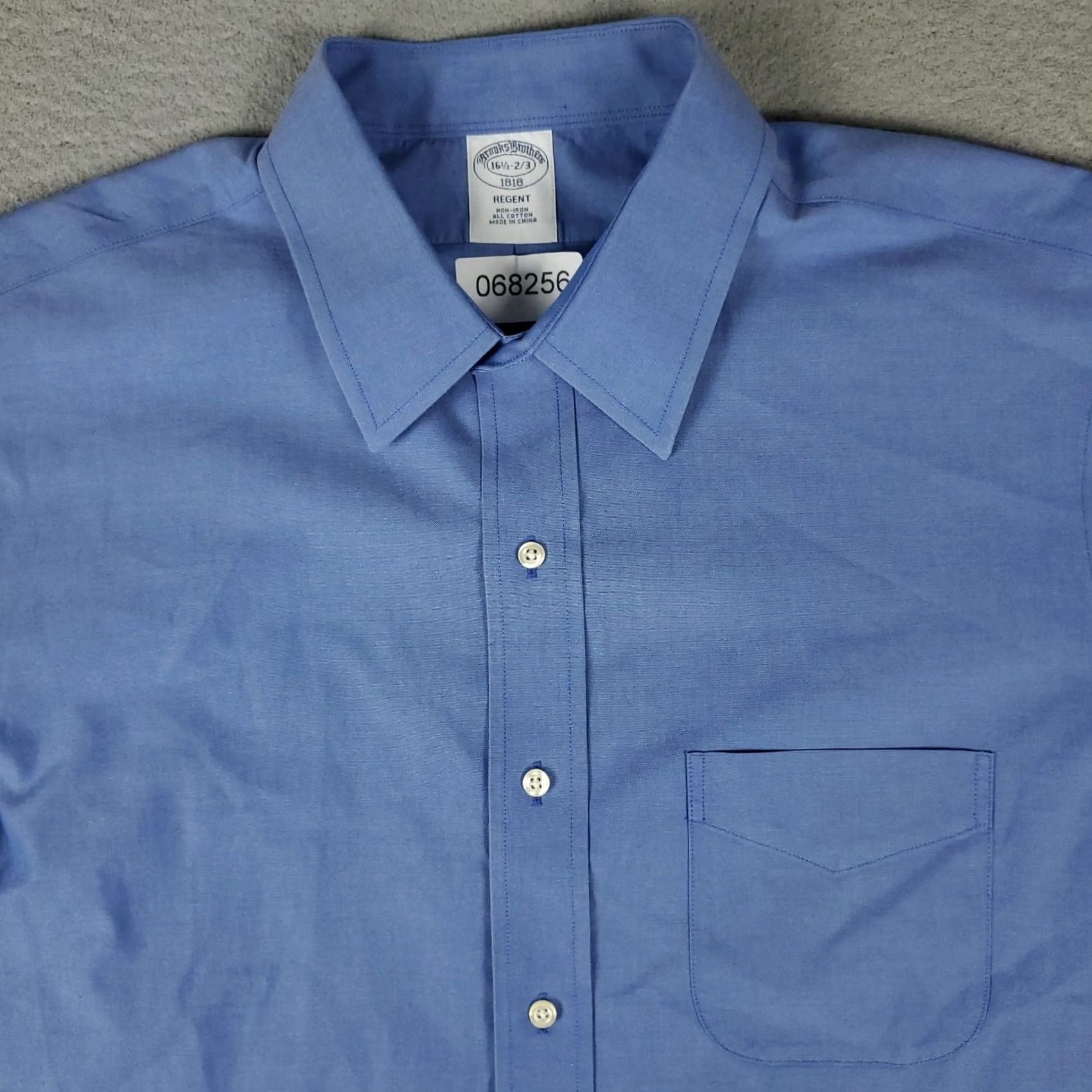 Brooks Brothers Brooks Brothers Dress Shirt Mens 16.5 Blue Regent Button Up Long Sleeve Size 46R - 2 Thumbnail