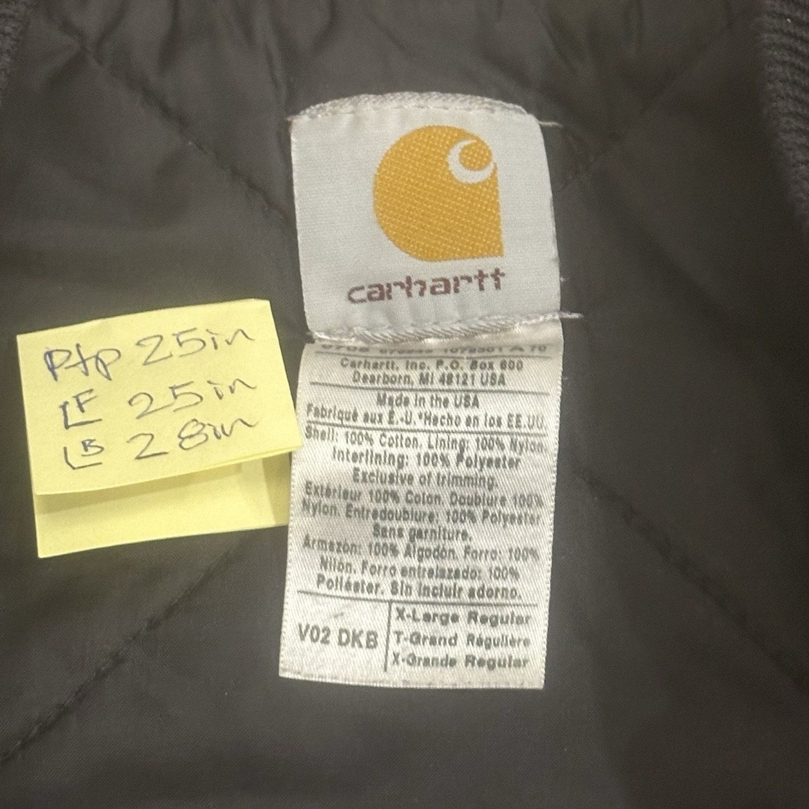 Carhartt VTG 90s Carhartt Duck Vest Mens XL Union USA Brown Quilted Size US XL / EU 56 / 4 - 11 Thumbnail