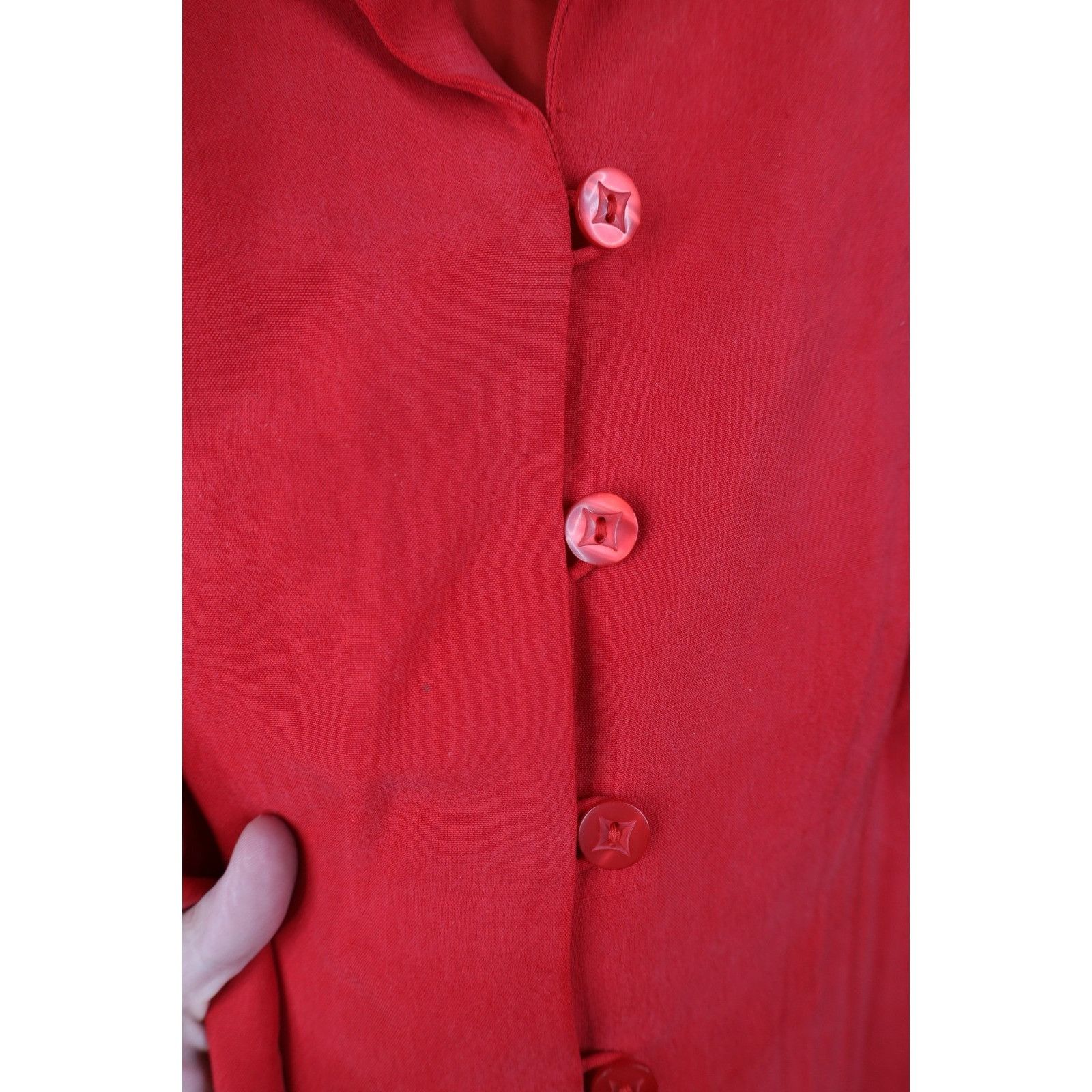 Vintage Vintage 90s Streetwear Career Short Sleeve Silk Dress Size XXL / US 16-18 / IT 52-54 - 5 Thumbnail