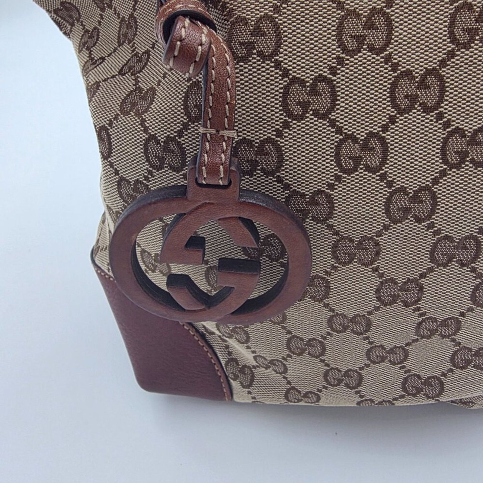 Gucci Gucci GG Canvas Tote in Brown Size ONE SIZE - 6 Thumbnail