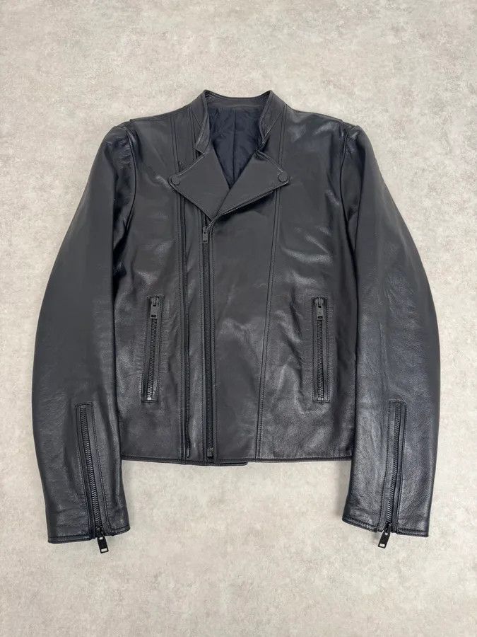 Balenciaga AW2012 Balenciaga Perfecto Pure Black Leather Jacket Size US M / EU 48-50 / 2 - 1 Thumbnail