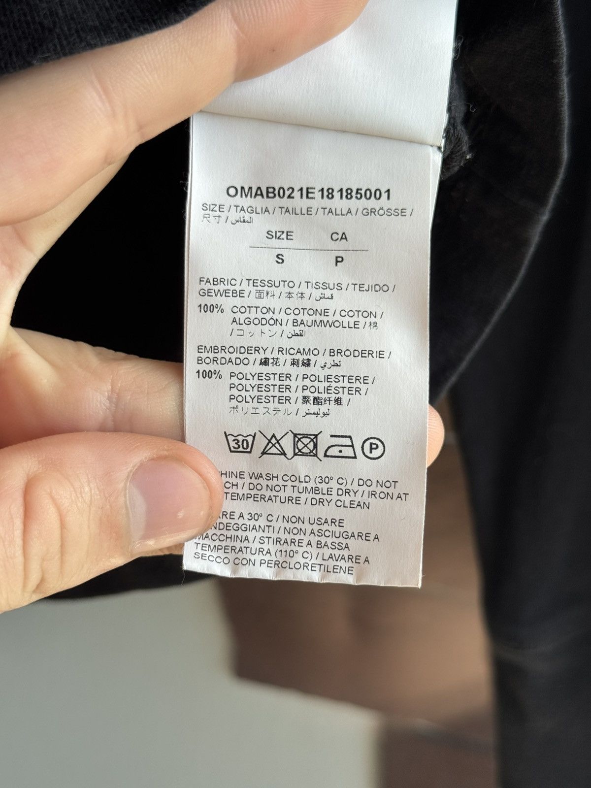 Off-White Off-White Black Long Sleeve Mini Logo Size US S / EU 44-46 / 1 - 8 Thumbnail