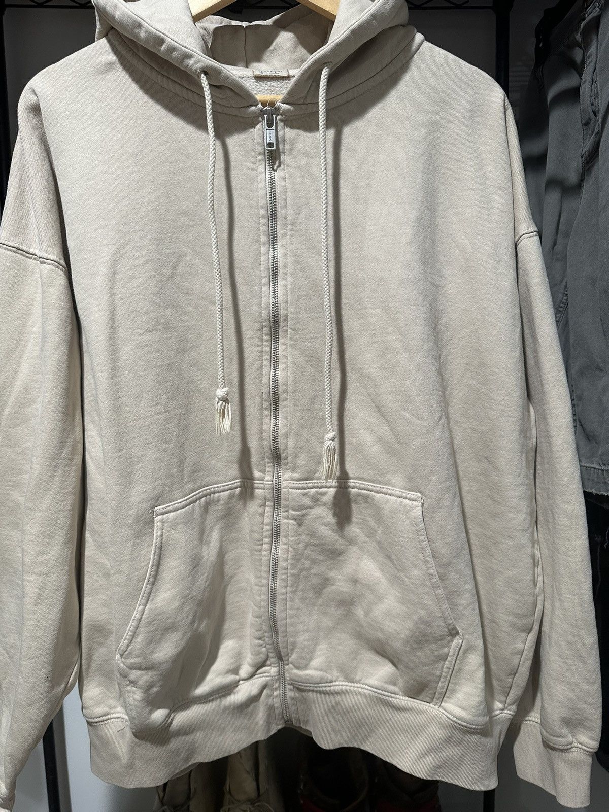 Vintage california blank cream zip up hoodie Size US L / EU 52-54 / 3 - 2 Thumbnail