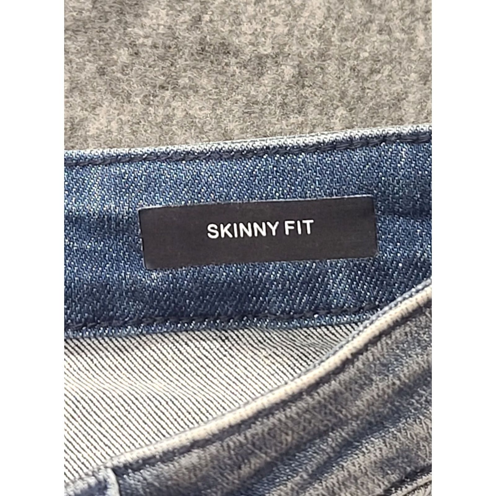 Vintage Judy Blue Jeans Womens 28x27 Skinny Fit High Rise Ankle Distressed Denim Pocket Zipper Button 5-Pocket Design Sm*liM Bohemian City Preppy Jeans Women Size 32" / US 10 / IT 46 - 3 Thumbnail