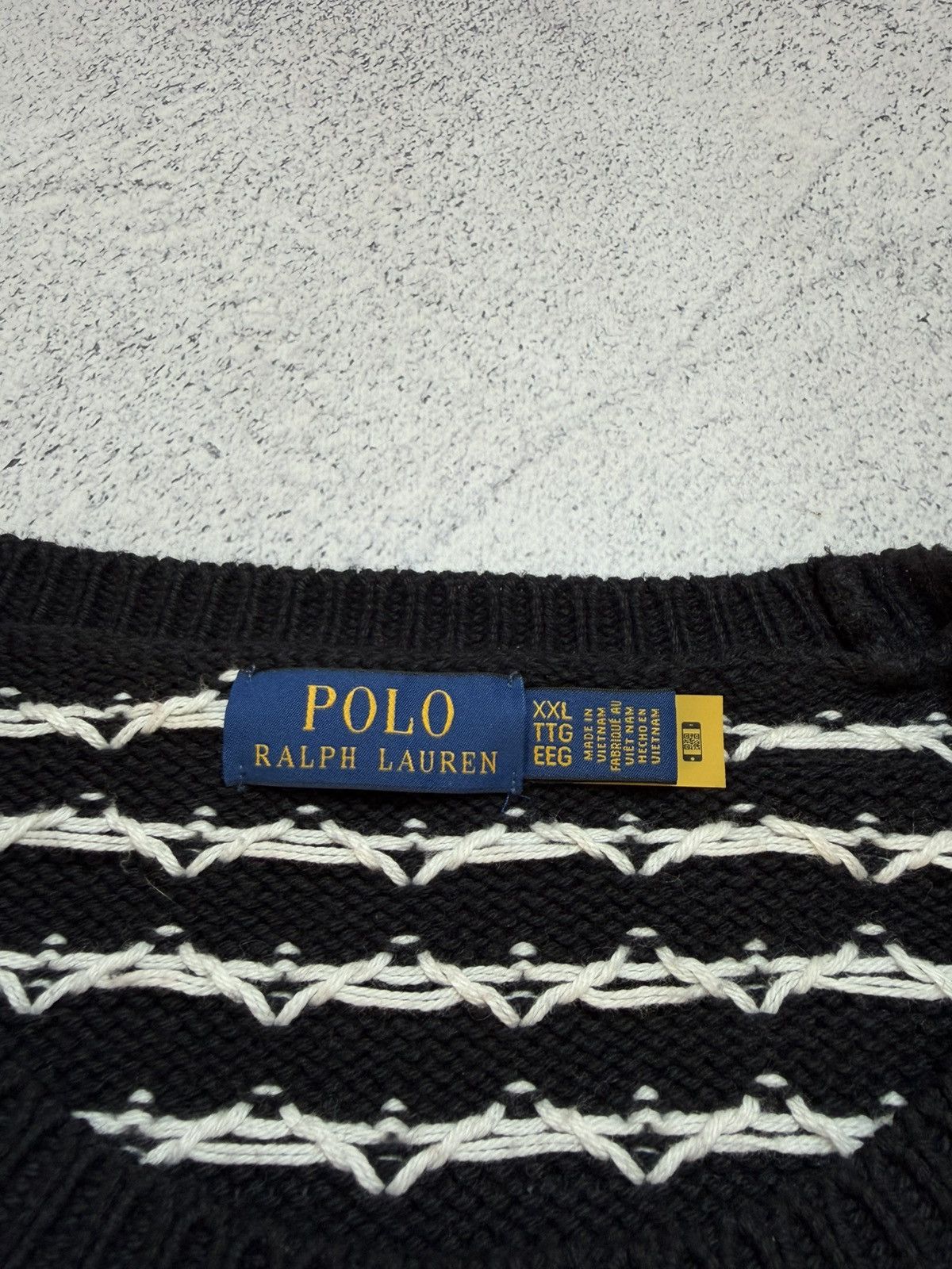Polo Ralph Lauren RRL Style Fair Isle Nordic Cotton Cashmere Crewneck Sweater Size US XXL / EU 58 / 5 - 8 Thumbnail