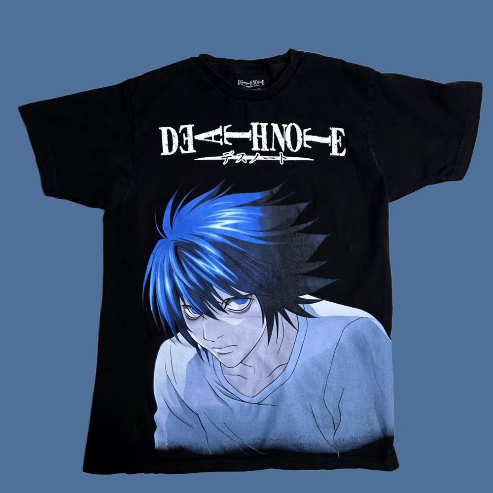 Vintage Anime Death Note Graphic Shirt Black Medium Mens Large Print Viz Media Size US M / EU 48-50 / 2 - 1 Thumbnail