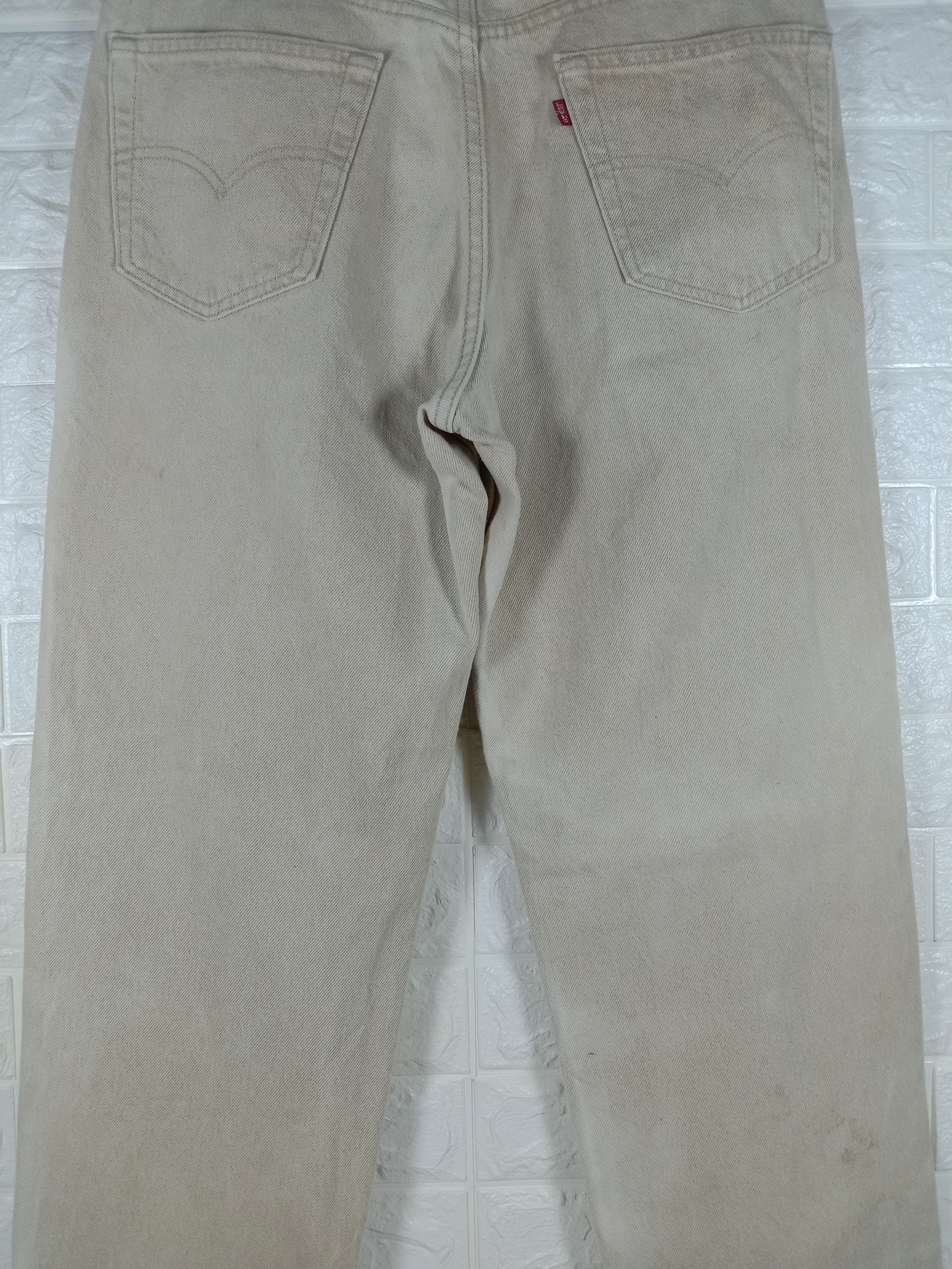 Levi's Vintage 90s Levi's 550 Jeans Faded Khaki Denim Size US 34 / EU 50 - 7 Thumbnail