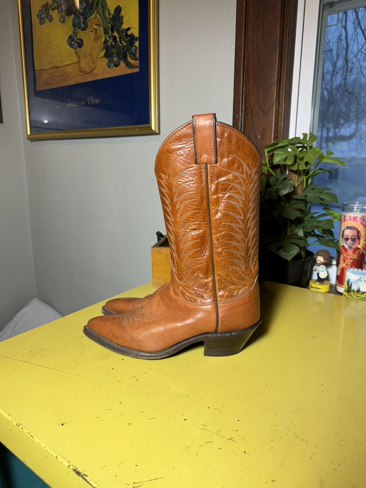 Justin Boots × Vintage Vintage Justin Cowboy Boots Sz 7 B Size US 7 / EU 40 - 1 Thumbnail