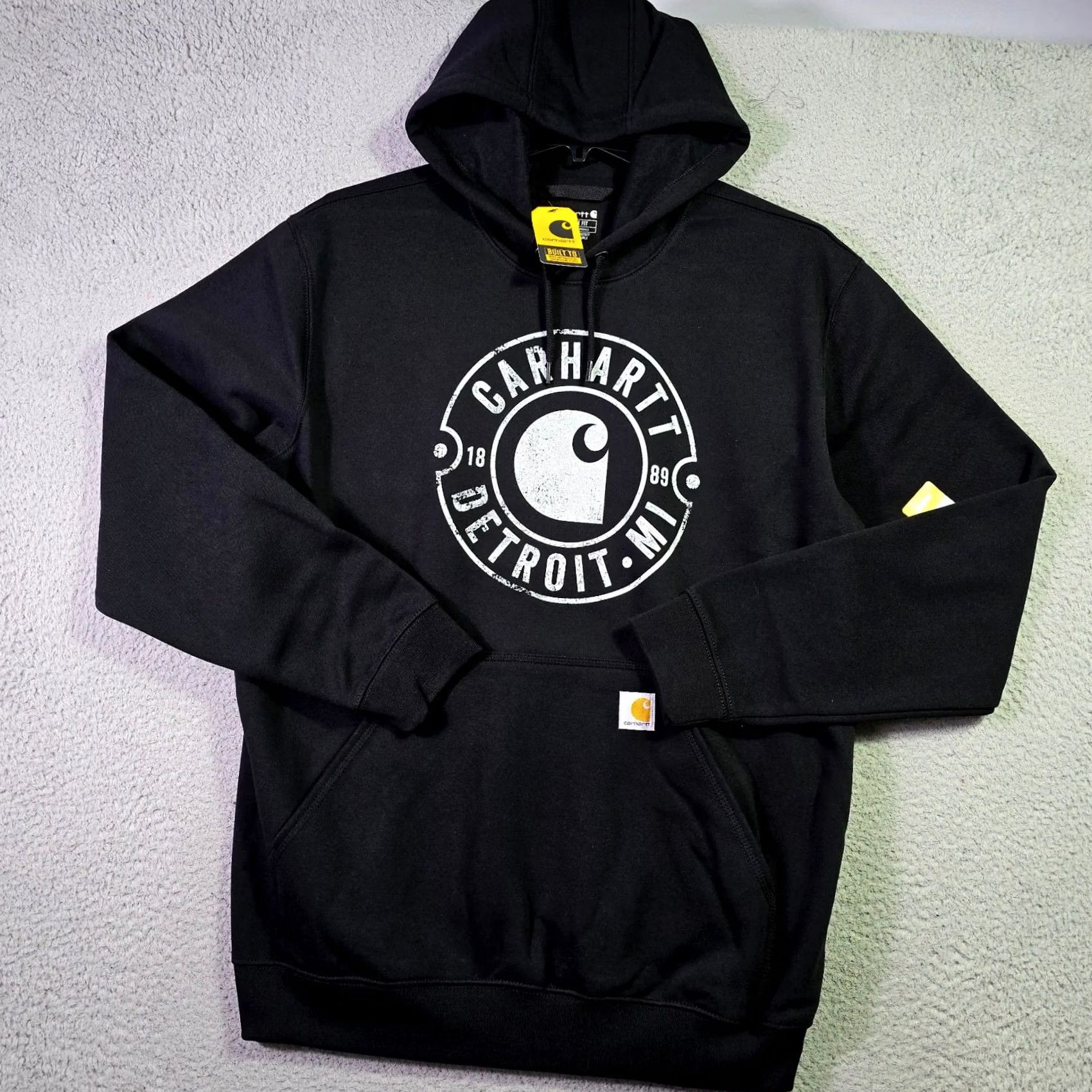 Carhartt Carhartt Hoodie Large Black Workwear Fleece Detroit Outdoor Mens Size US L / EU 52-54 / 3 - 4 Thumbnail