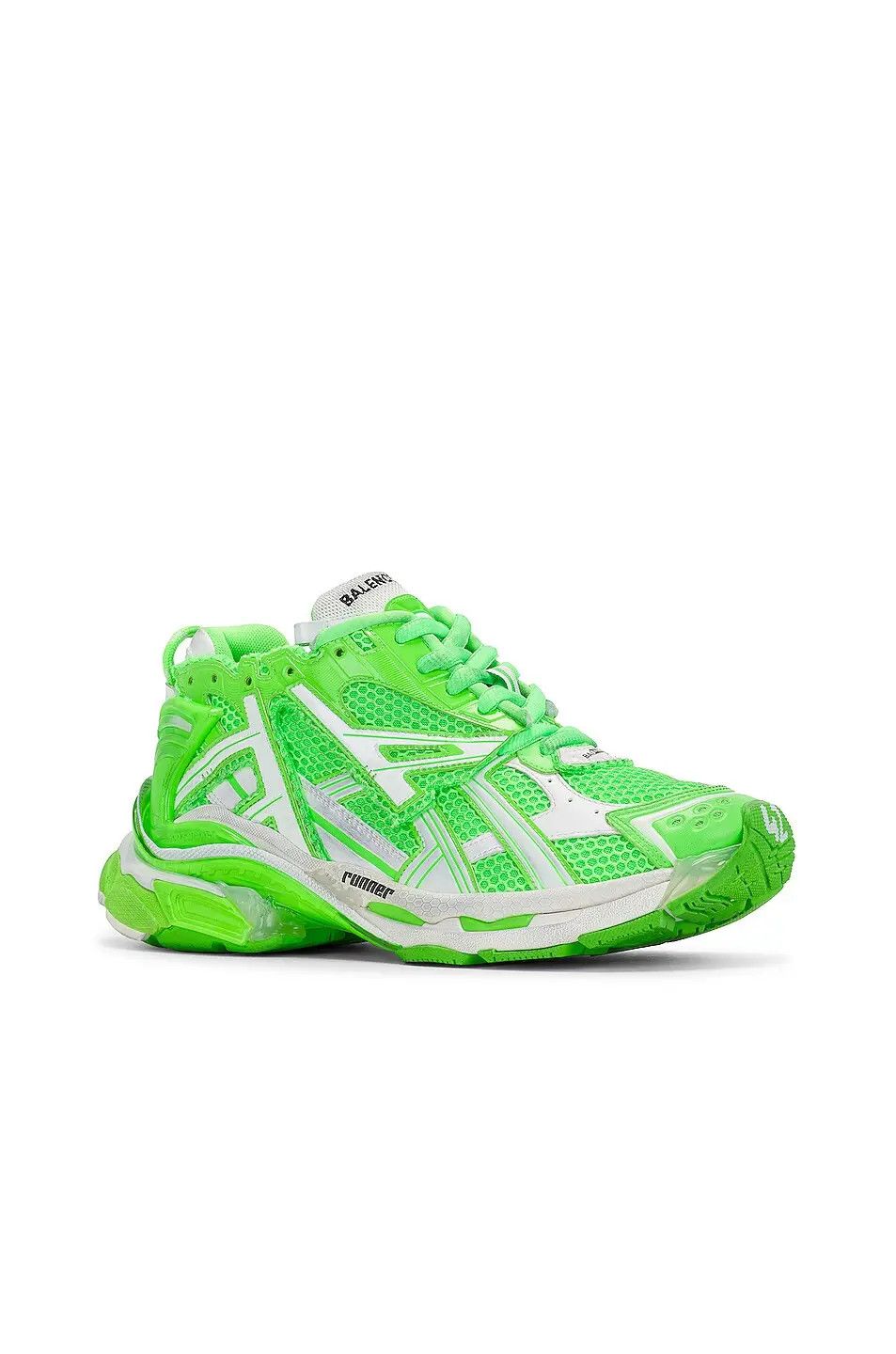 Balenciaga o1la1rc1a0924 Runner Sneaker in Green/White Size US 10 / EU 43 - 1 Thumbnail