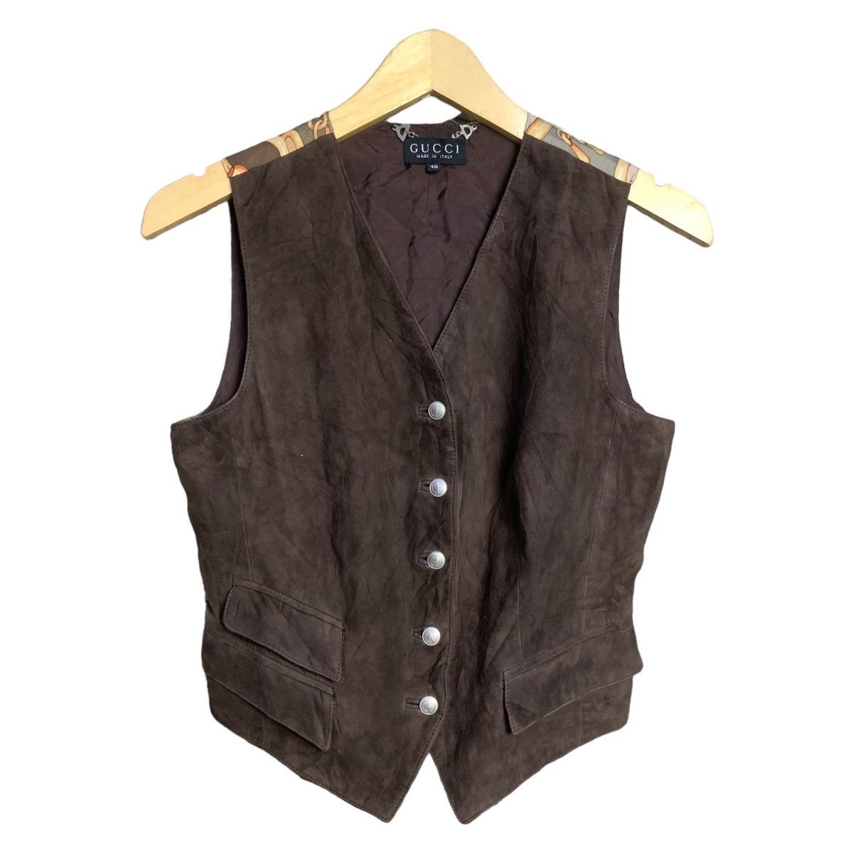 Gucci Vintage Gucci Leather Vest | Grailed