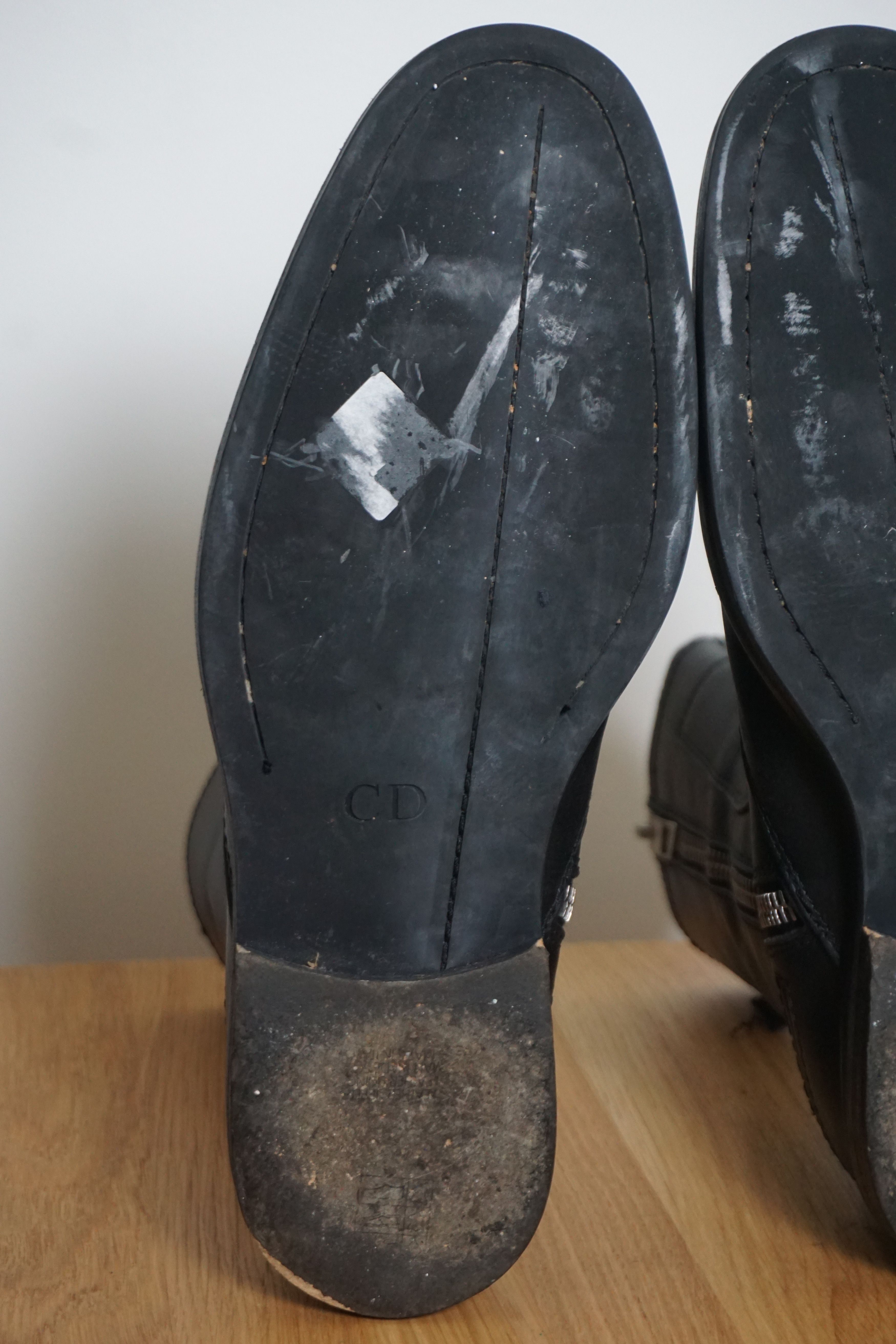 Dior × Hedi Slimane VOTC Moto Boots Size US 9 / EU 42 - 13 Thumbnail