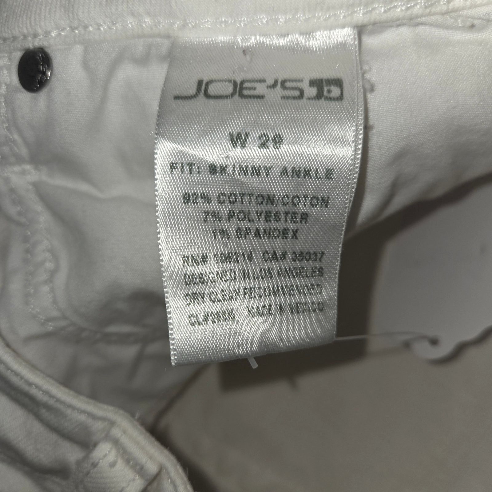 Joe's Joe's Jeans White Denim Size 29 - Excellent Condition Size 29" - 5 Thumbnail