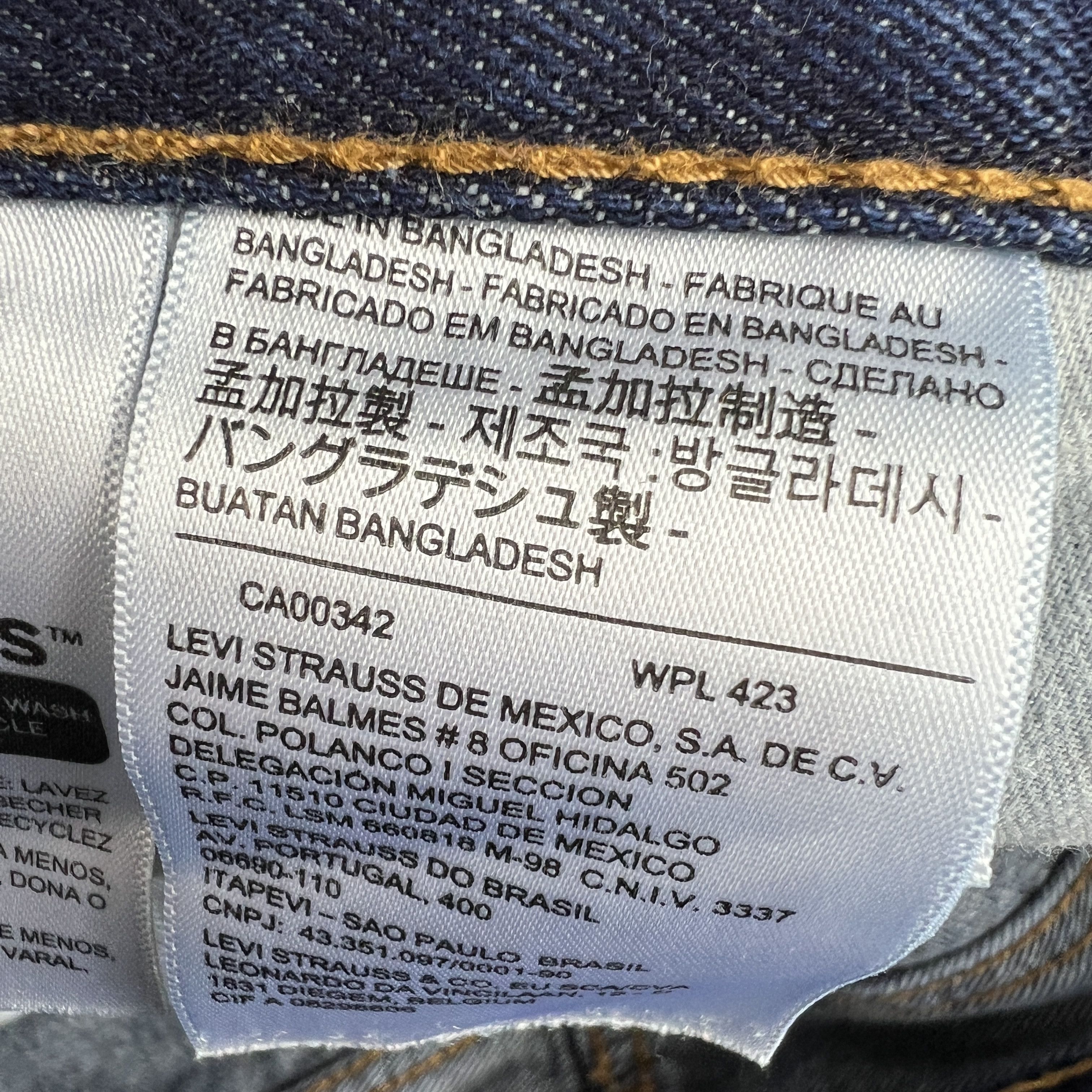 Levi's Levi's Jeans 550 Relaxed Fit Dark Blue Cotton Denim Size US 36 / EU 52 - 7 Thumbnail