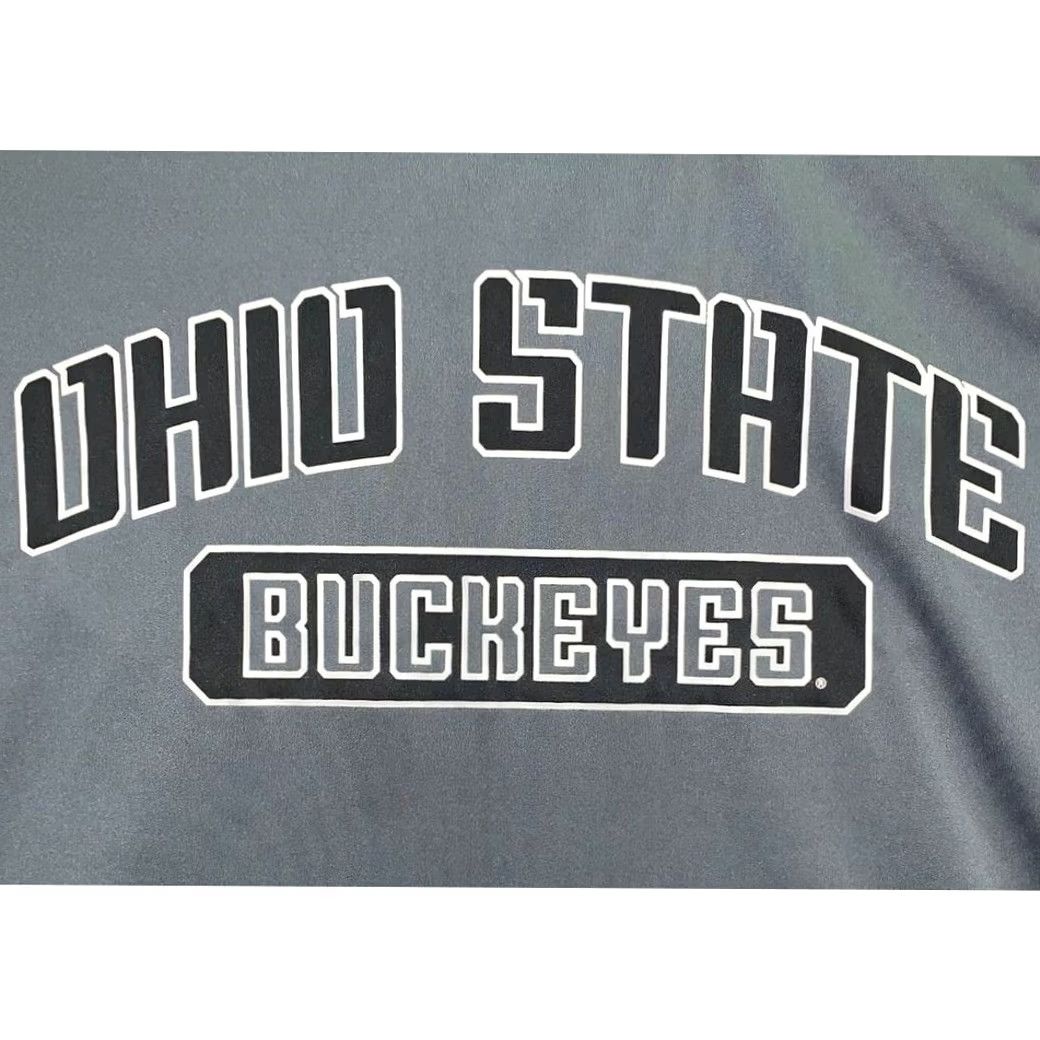 Vintage Ohio State T Shirt Mens Medium Grey Buckeyes Tee Varsity University Crew Neck Short Sleeve Graphic Print 100% polyester Size US M / EU 48-50 / 2 - 5 Thumbnail