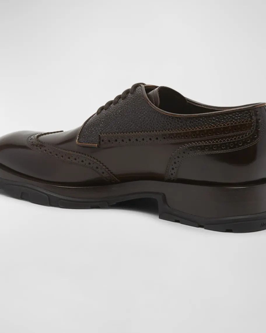 Alexander McQueen o1y1024 Laced Shoes in Dark Brown Size US 8.5 / EU 41-42 - 3 Thumbnail